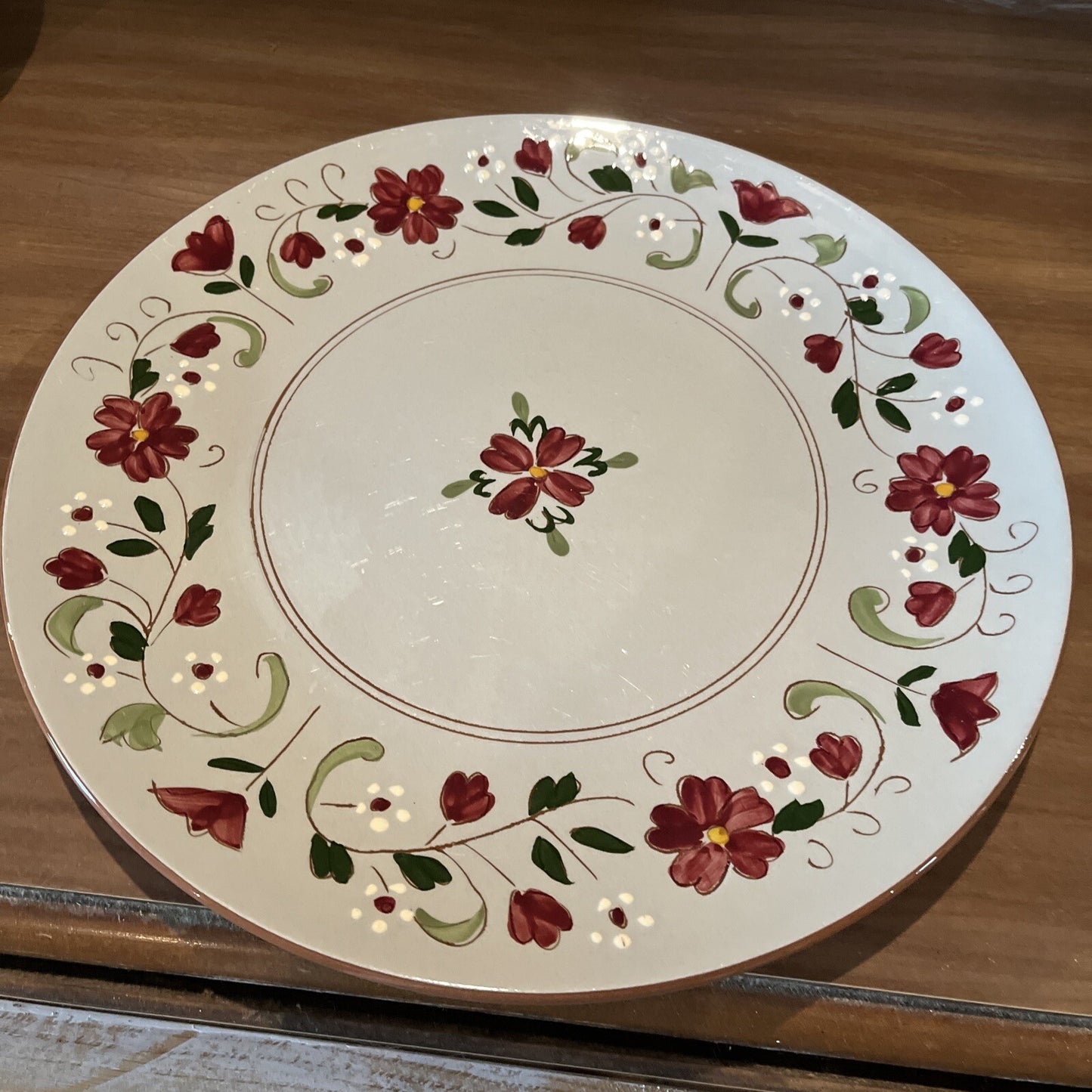 Stangl Pottery Garland Pattern 12 1/4" Chop/Serving Plate/Platter Vintage