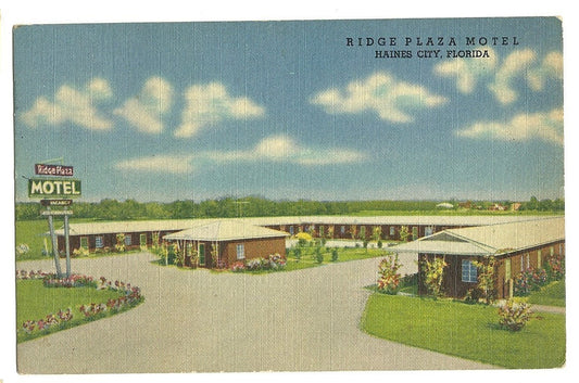 Ridge Plaza Motel Haines City FL Florida Aristocrat Mattresses Post Card
