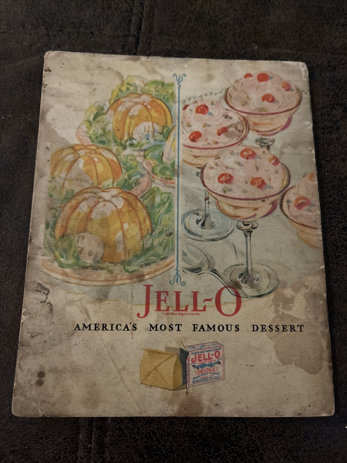 Vintage 1928 Jell-o "Brings Dozens of Answers" Recipe Booklet