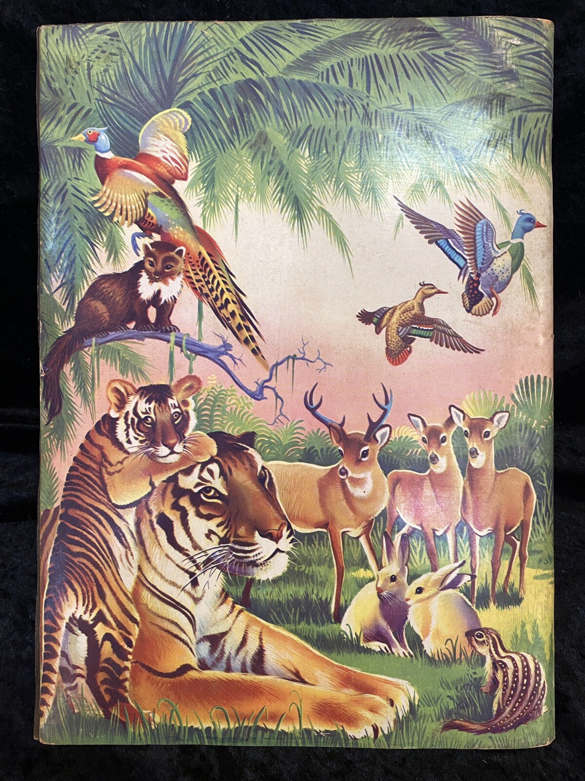 Vintage Wonders of the Animal Kingdom Stamp Book 1959 Howard A Winter stickers