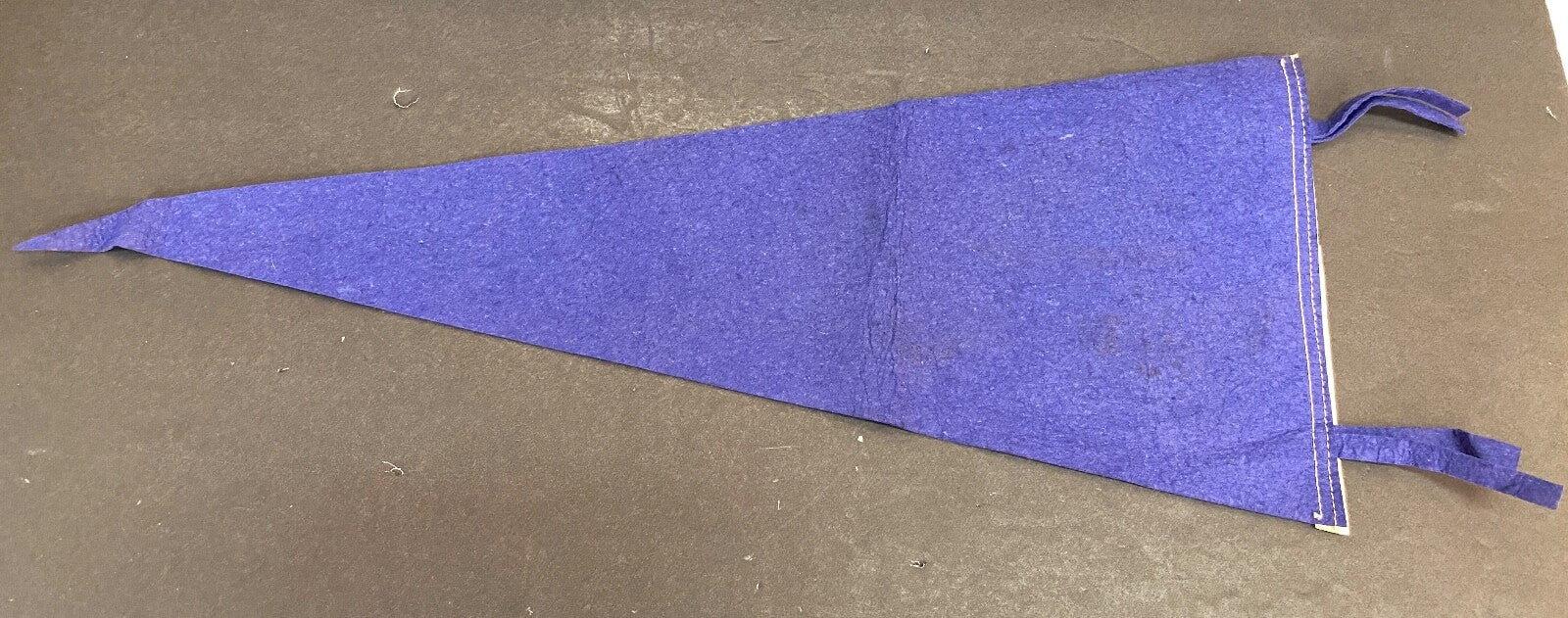 1940's Vintage Indianapolis Indiana Blue Large Pennant Flag 27 X 11 FELT