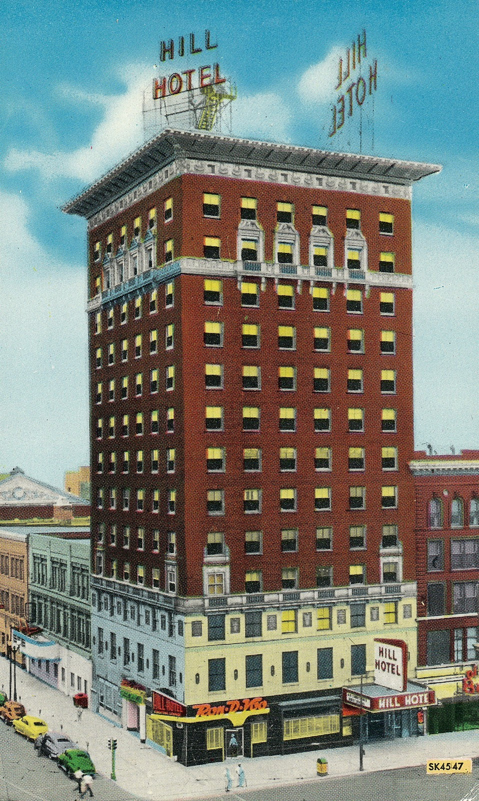 Hill Hotel Omaha Nebraska NE Postcard