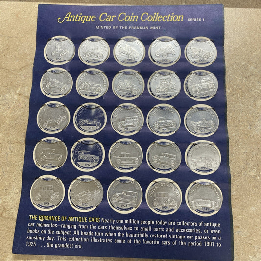 Vintage Car Coin Series 1 Sunoco Oil Commemorative Token Landmarks America Line