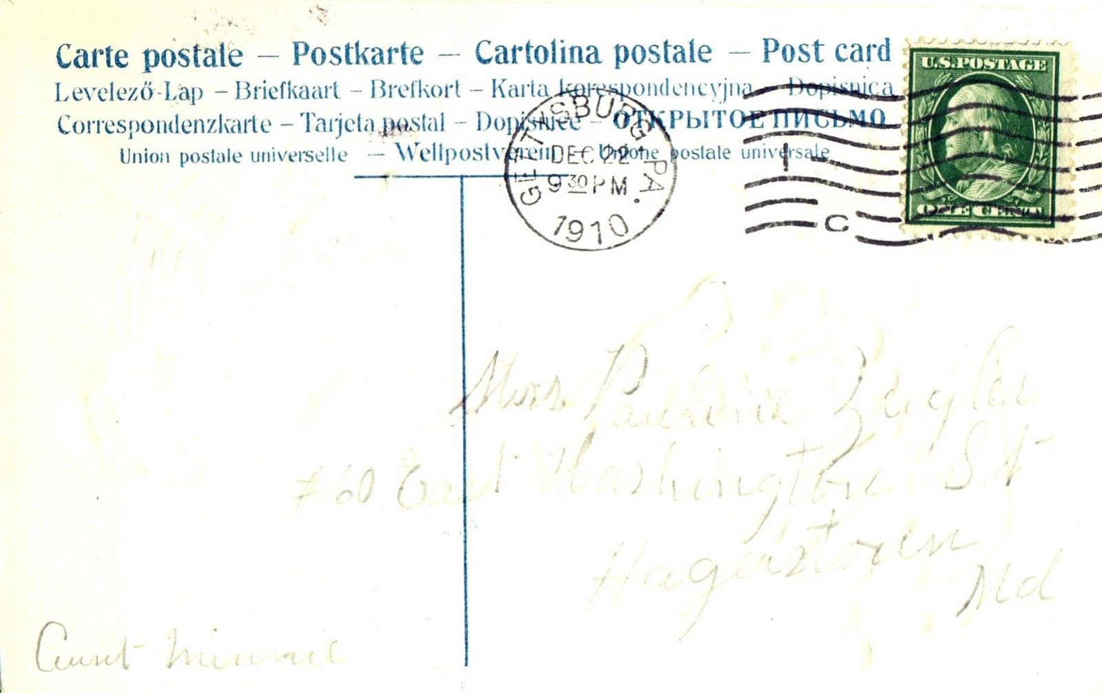 Merry Christmas Santa Dumping Toys Vintage Santa Postcard