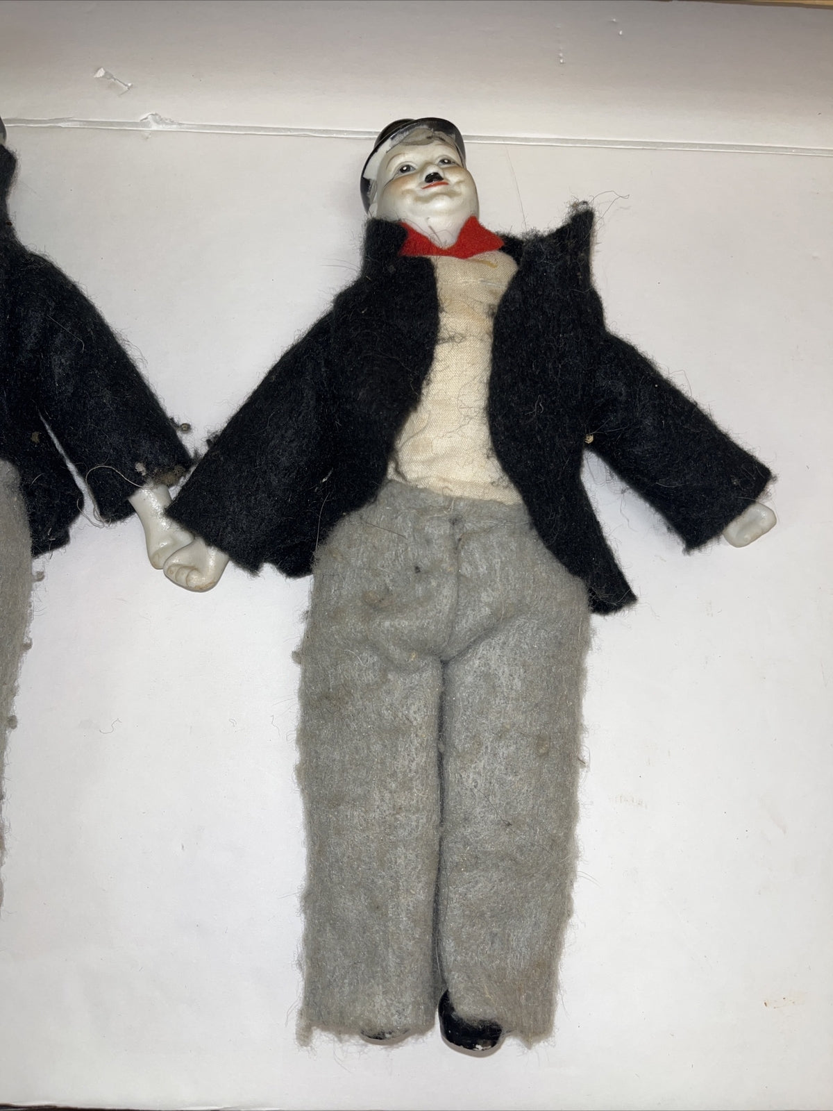 Vintage Price Product Laurel and Hardy Porcelain Dolls 11”