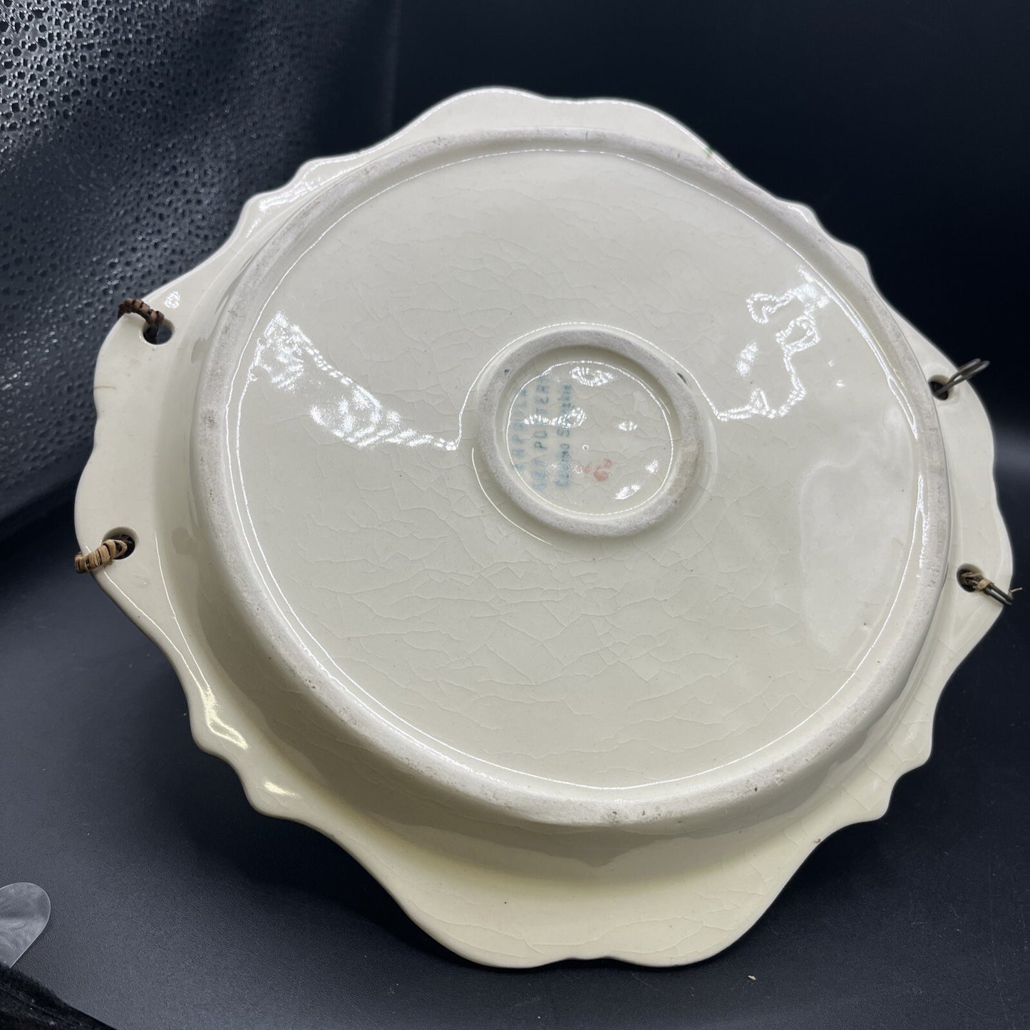 Vintage Erphila “Eton” Pattern  - Handled Divided Dish - Czechoslovakia 9” RARE