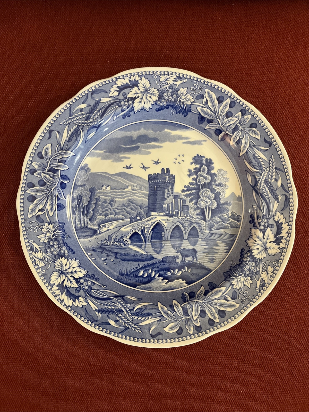 Spode England The Blue Room Collection LUCANO Dinner Plate 10-1/2" 