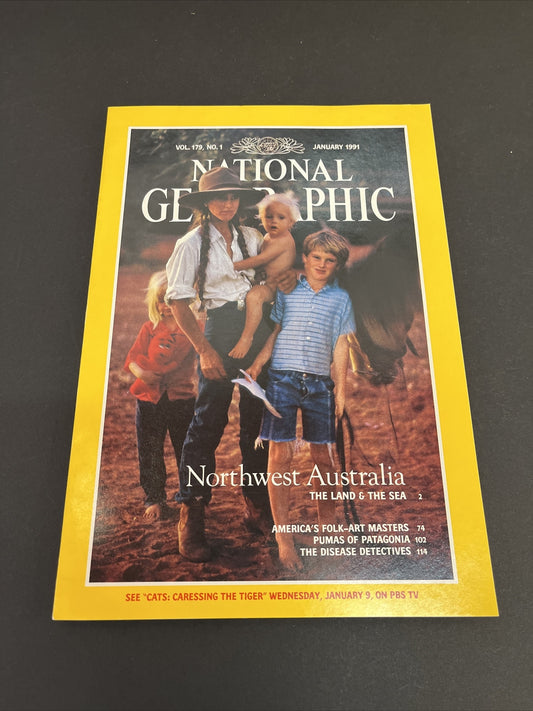 January 1991 National Geographic "Northwest Australia: The Land and The Sea