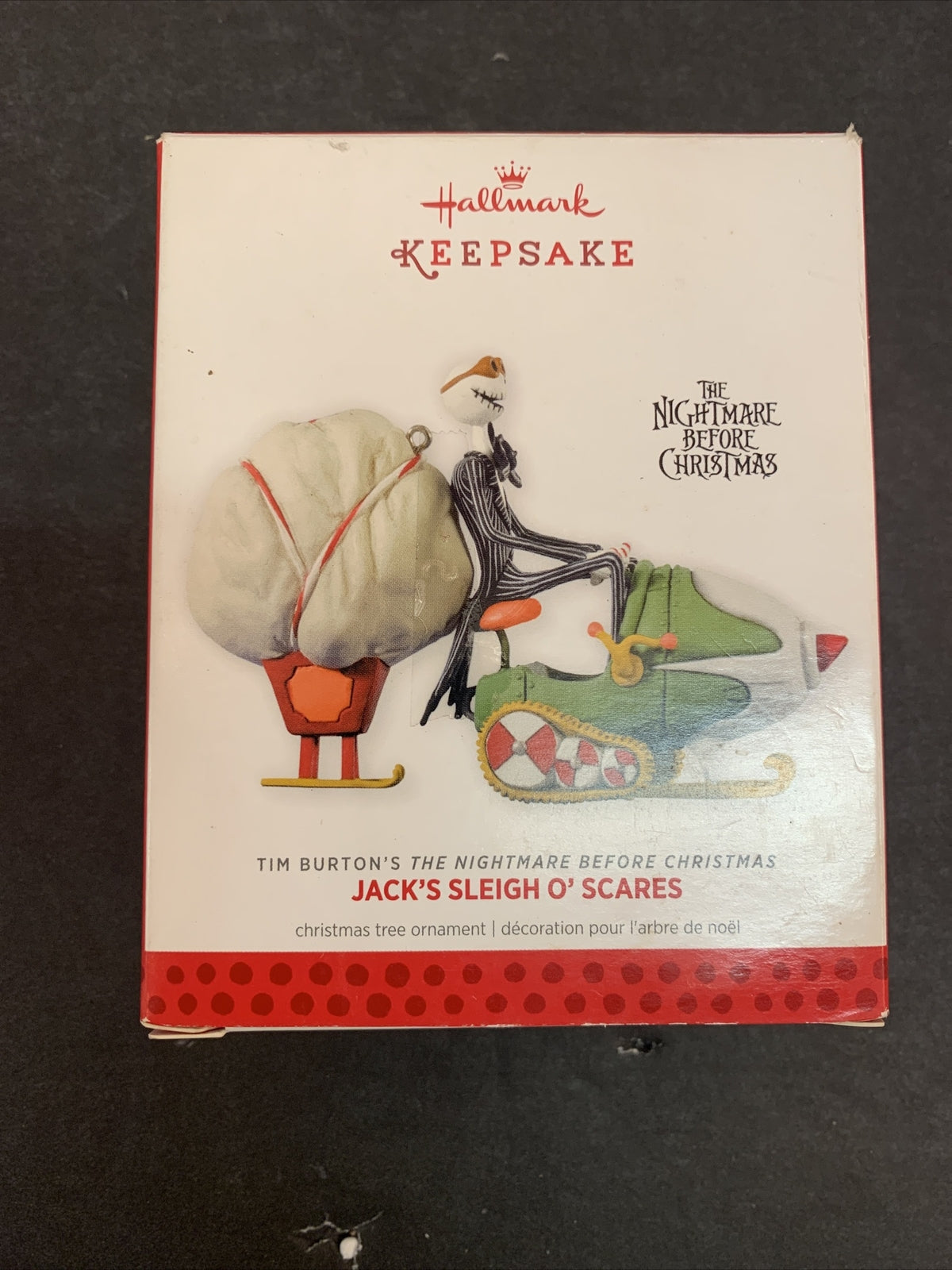 Hallmark The Nightmare Before Christmas "Jack's Sleigh O' Scares" Ornament