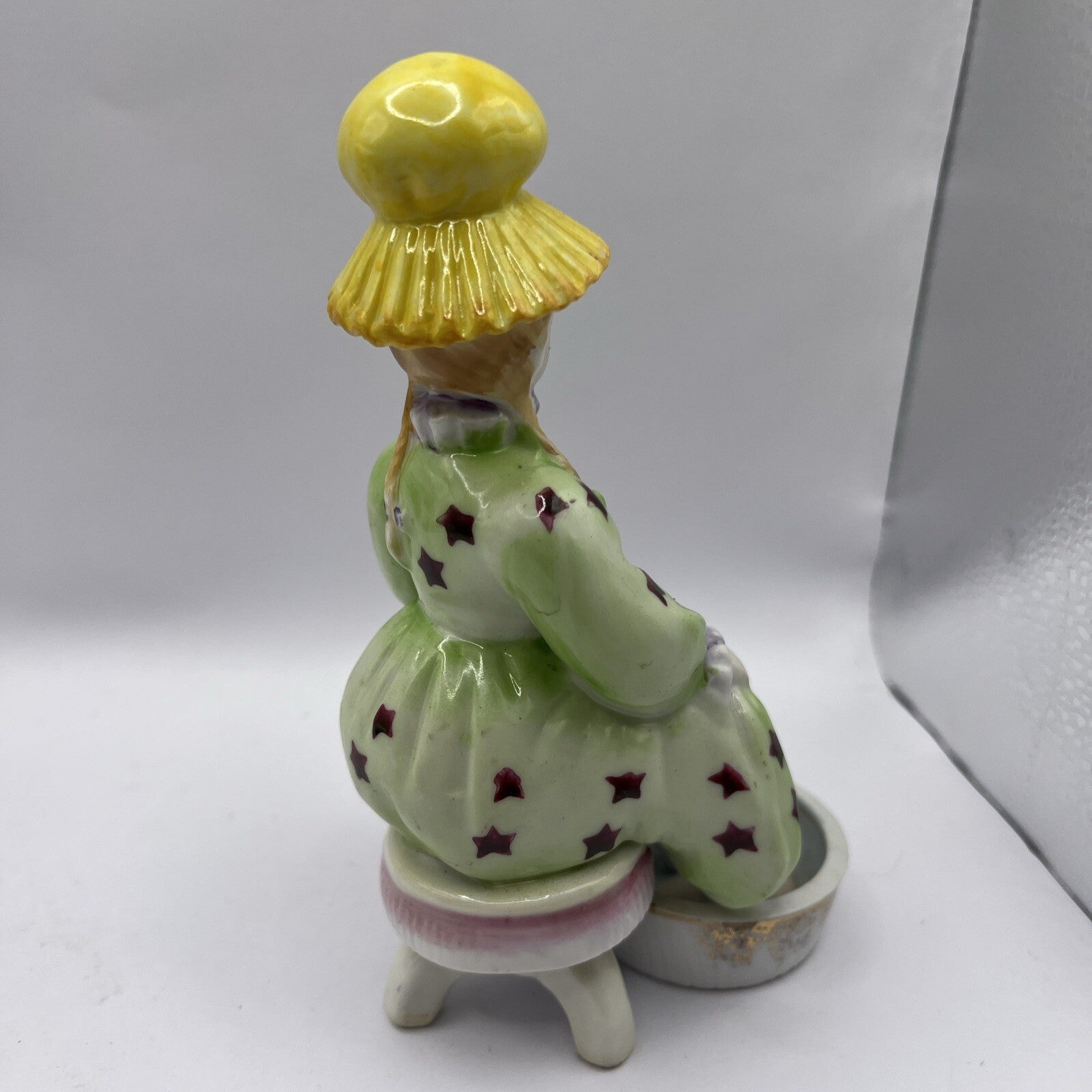Vintage Hand Painted Lady Soaking Feet  Figurine ARDALT Made in Japan