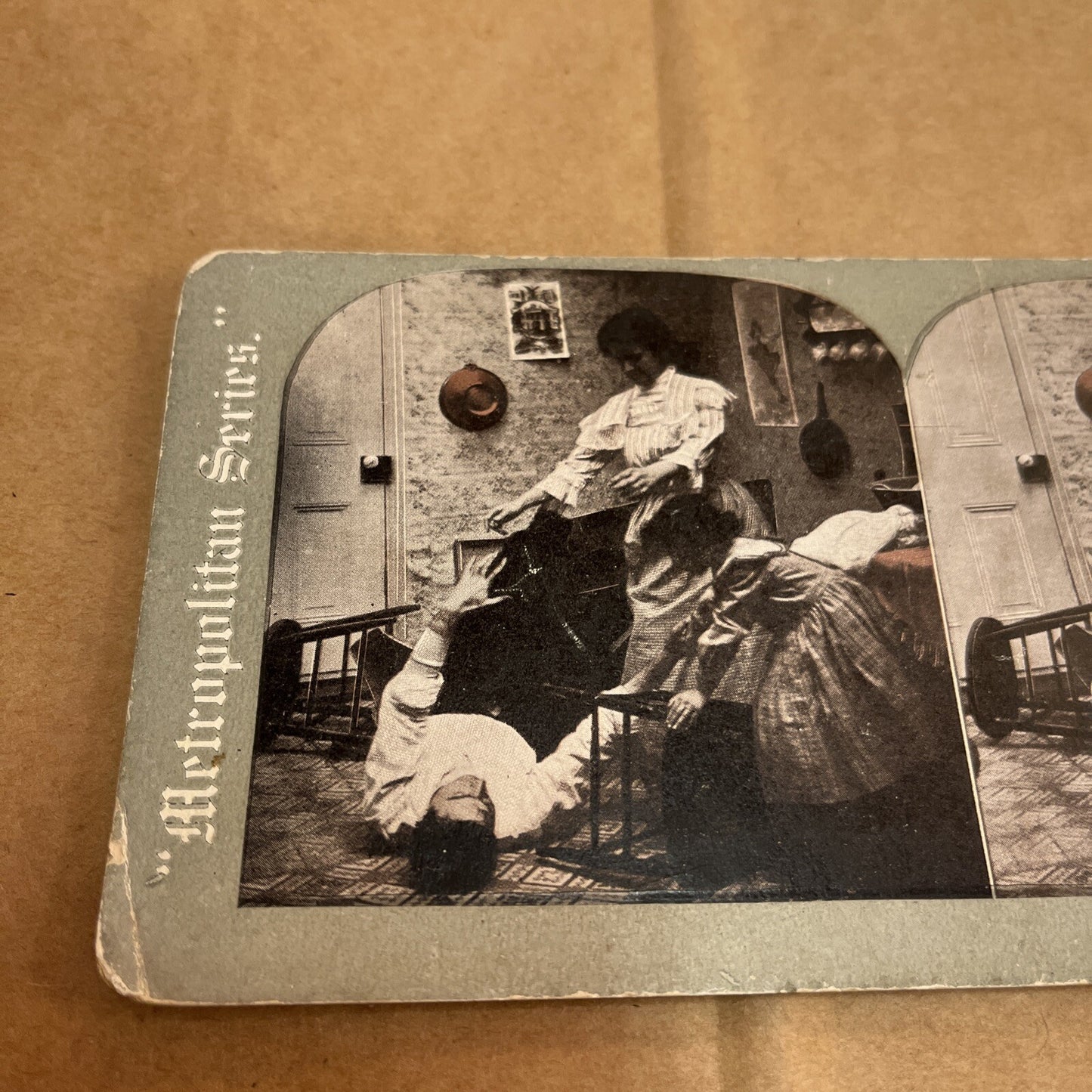 THE STOVE PIPE FALLS,  POLYCHROME STEREOVIEW Color Card