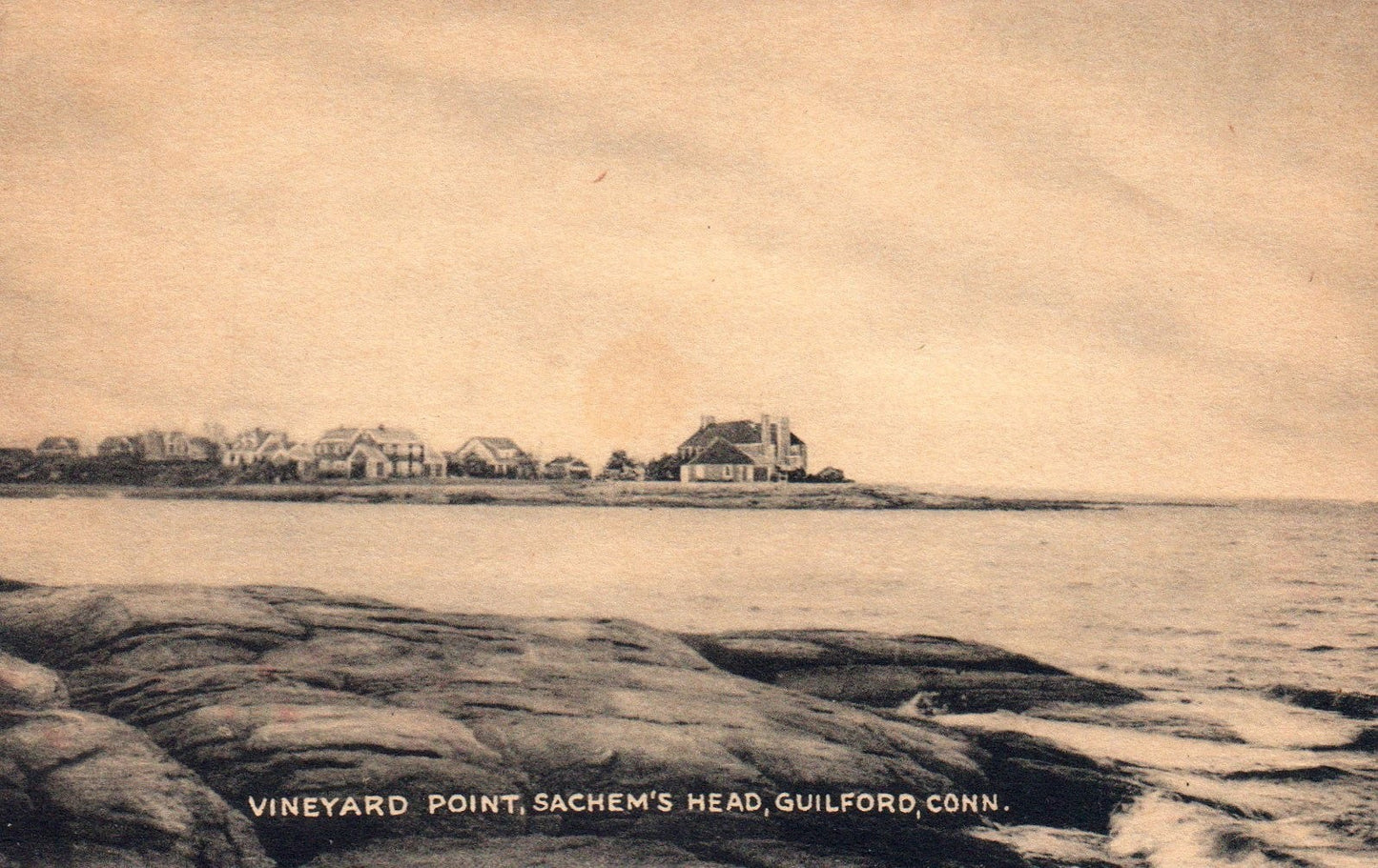 Vineyard Point Sachem's Head Guilford CT Connecticut Postcard