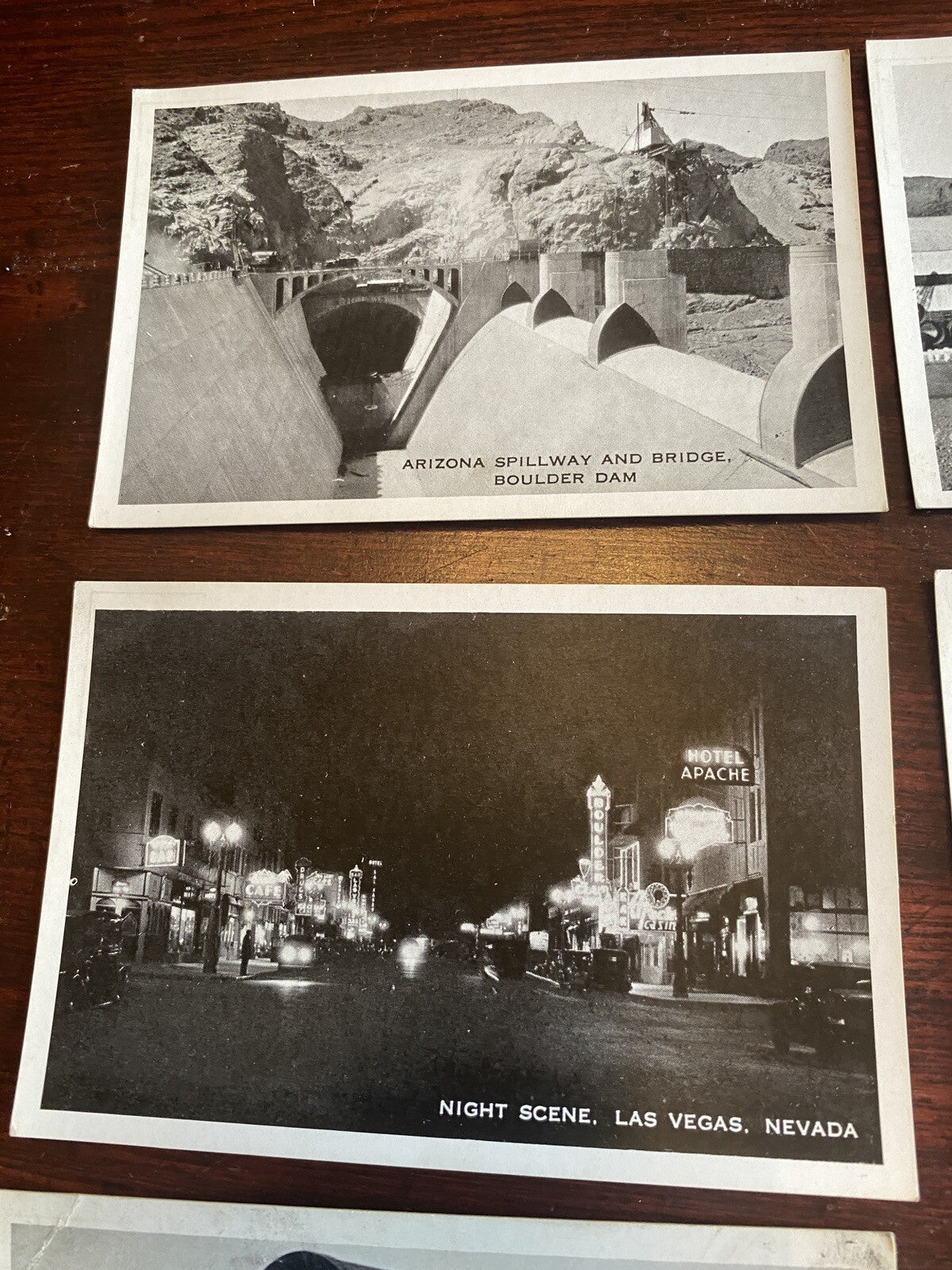 17 Landmark  Boulder City  Hoover Dam Construction Las Vegas Nevada NV Postcard