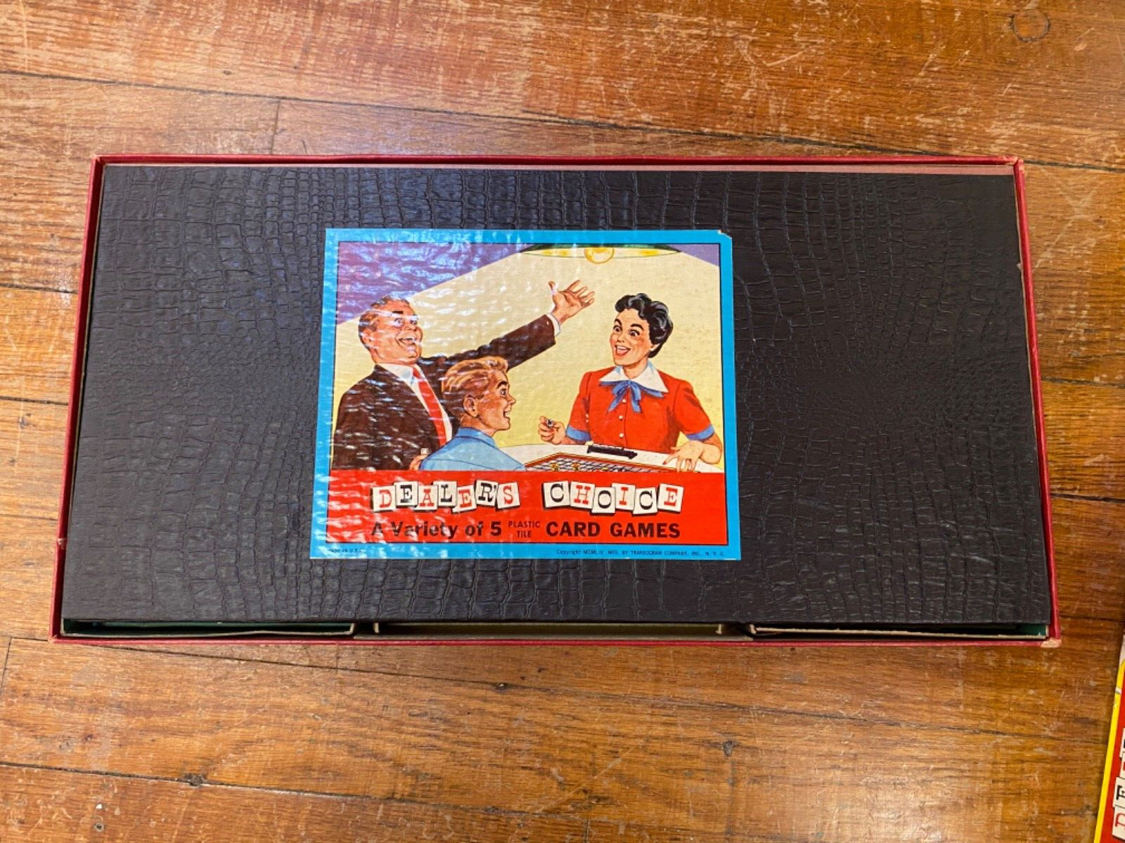 Vintage Dealers Choice Board Card Game 1954 Instructions Transogram