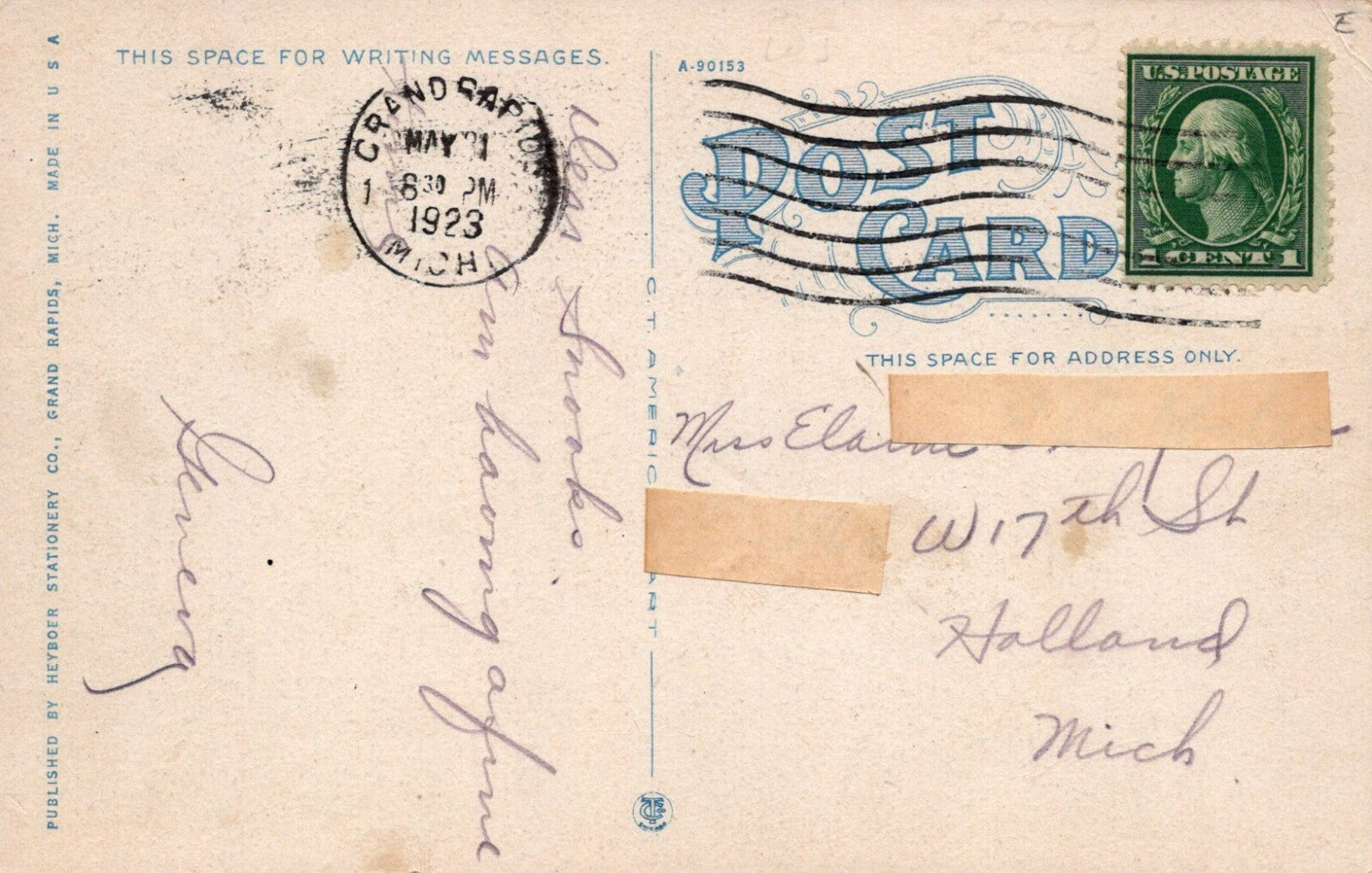 208 Pavilion Ramona Park Grand Rapids Michigan MI Mich Postcard