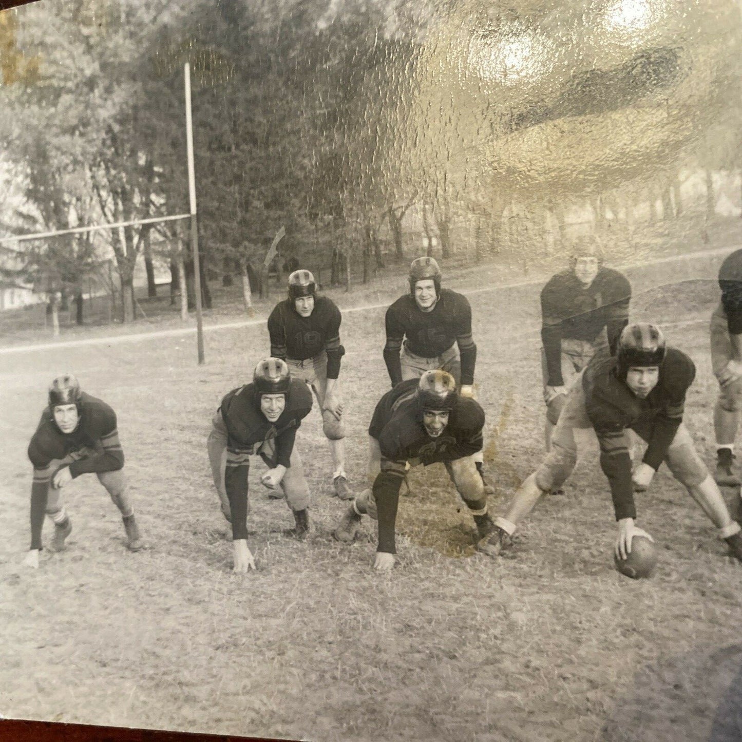5 x 7 1940's Real Photo Mancelona MI Michigan vintage Football Photography
