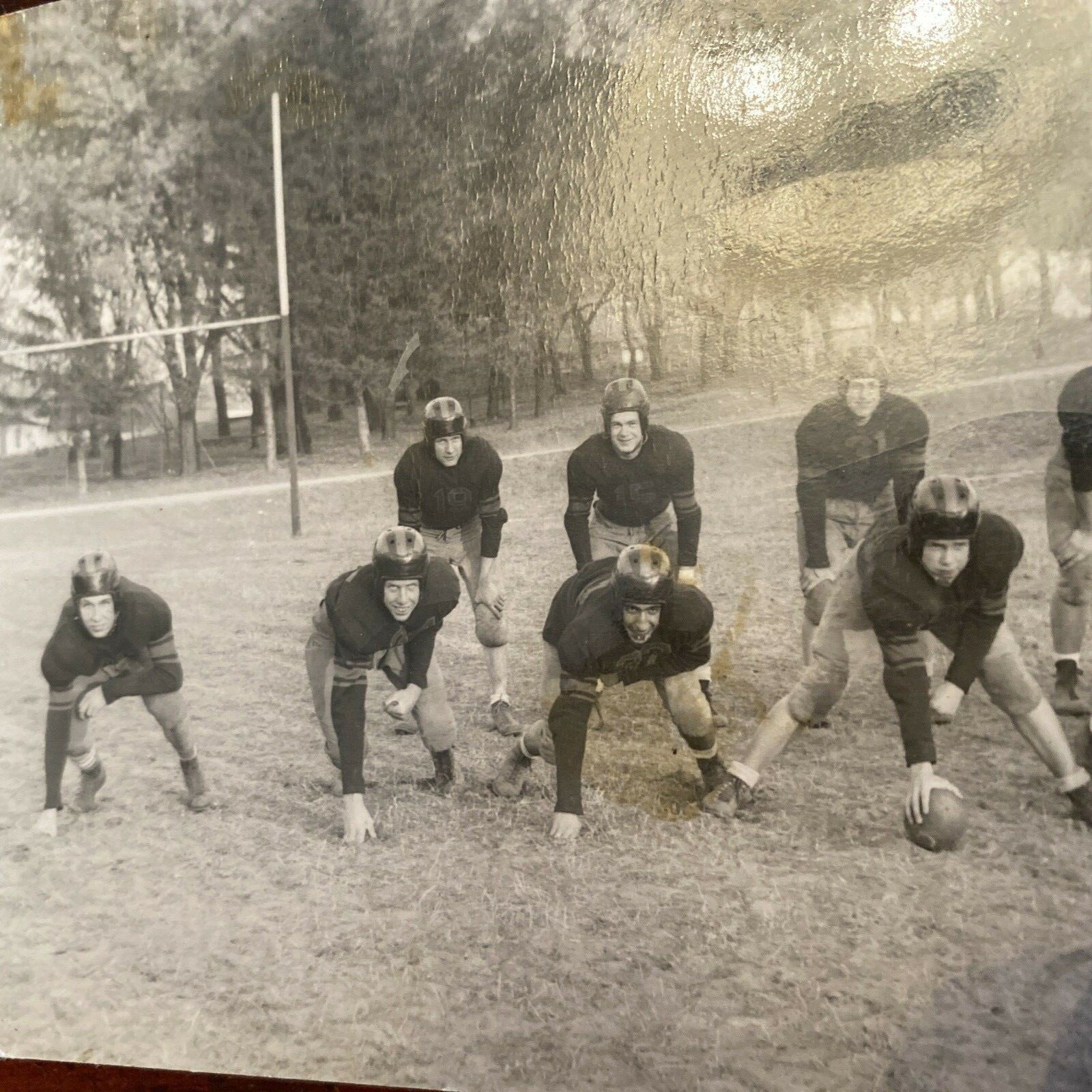 5 x 7 1940's Real Photo Mancelona MI Michigan vintage Football Photography