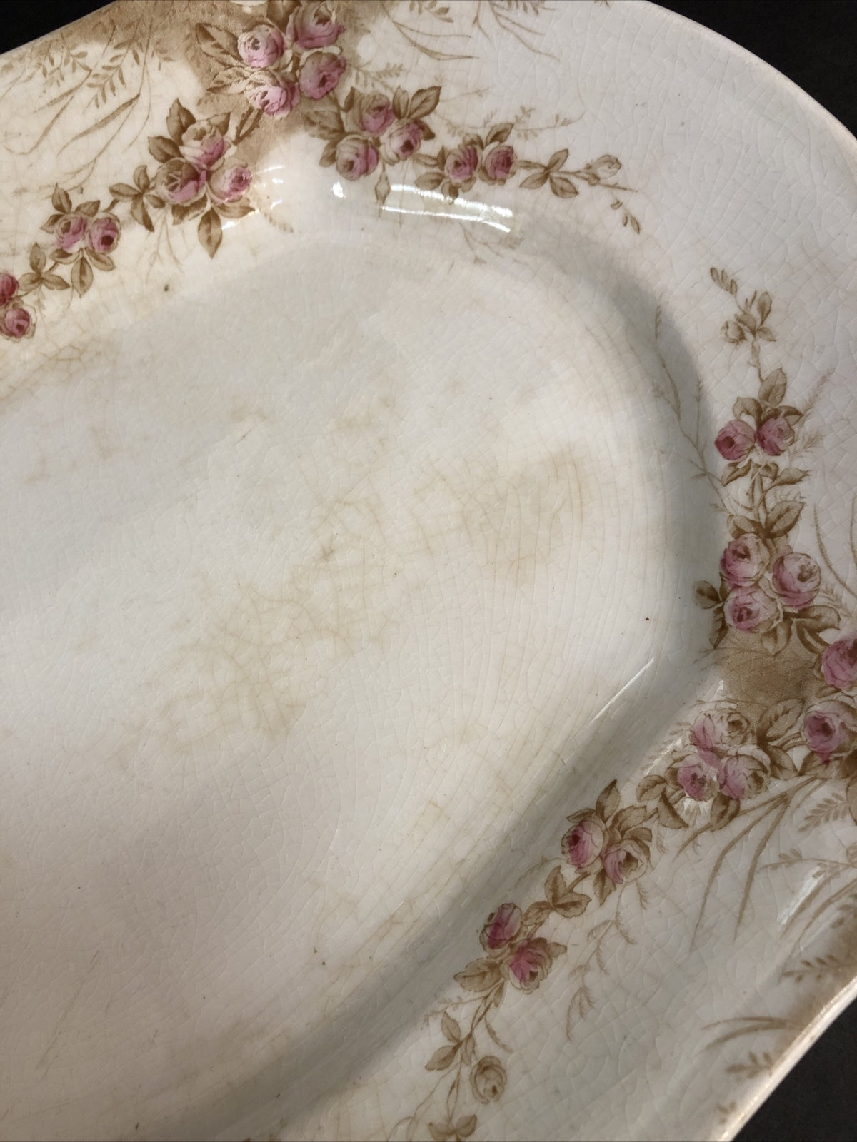 14.5 X 10.25 Royal Johnson Brothers Semi-Porcelain Oval Platter England