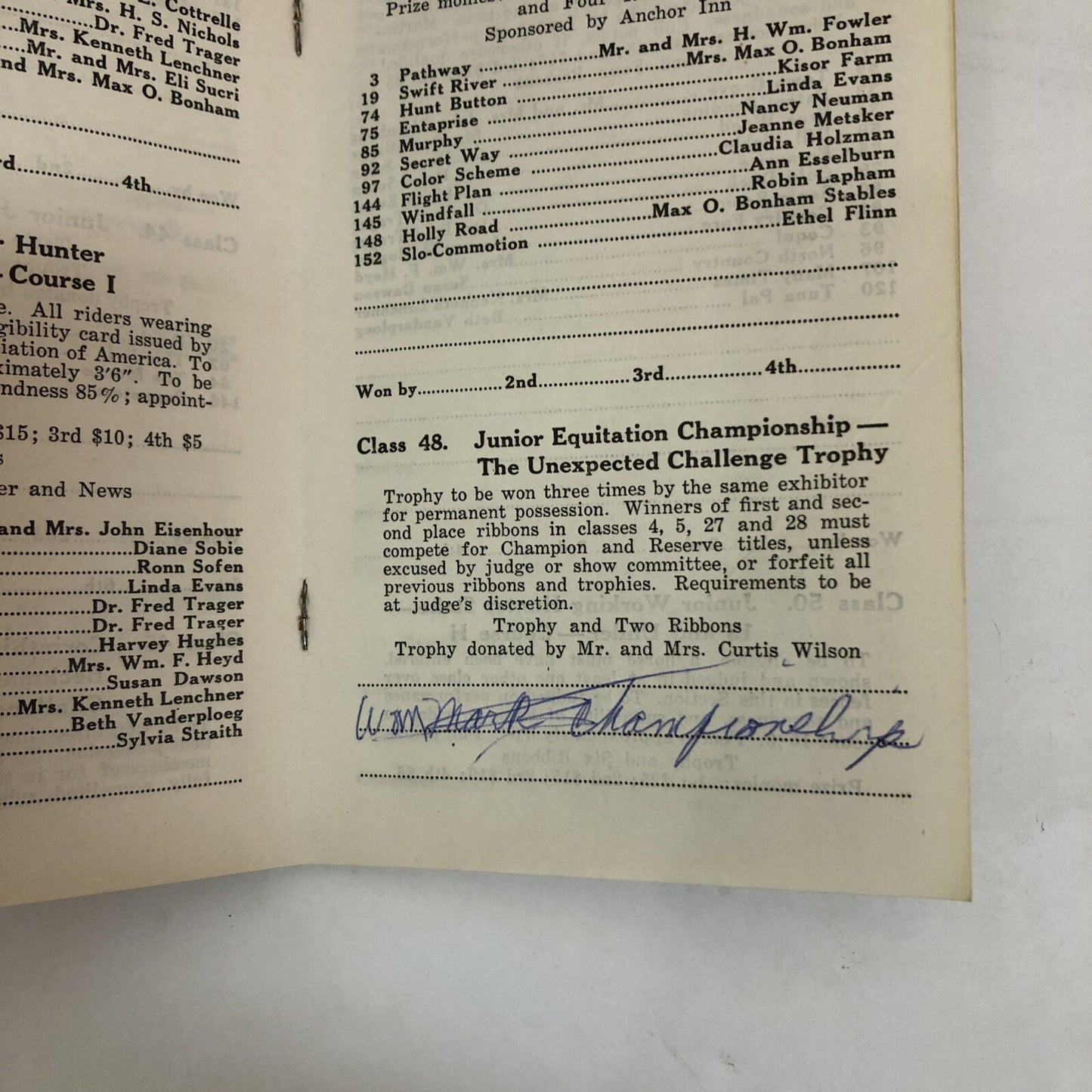 Lot of 3 Battle Creek Hunt Horse Show Programs Michigan 1965  1967 and 1968