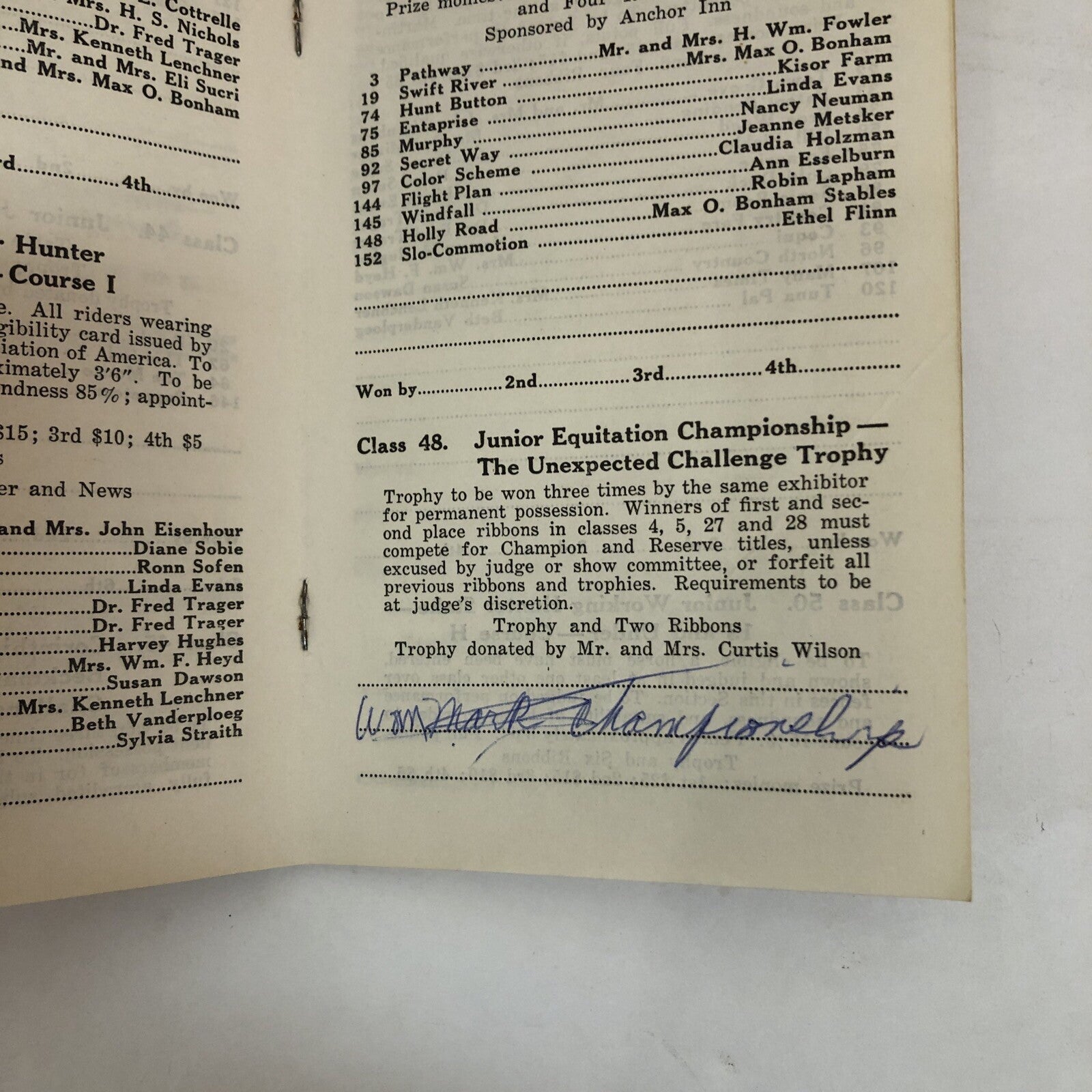 Lot of 3 Battle Creek Hunt Horse Show Programs Michigan 1965  1967 and 1968