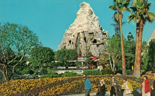 1973 Matterhorn Mountain Disneyland Disney Amusement Park Postcard