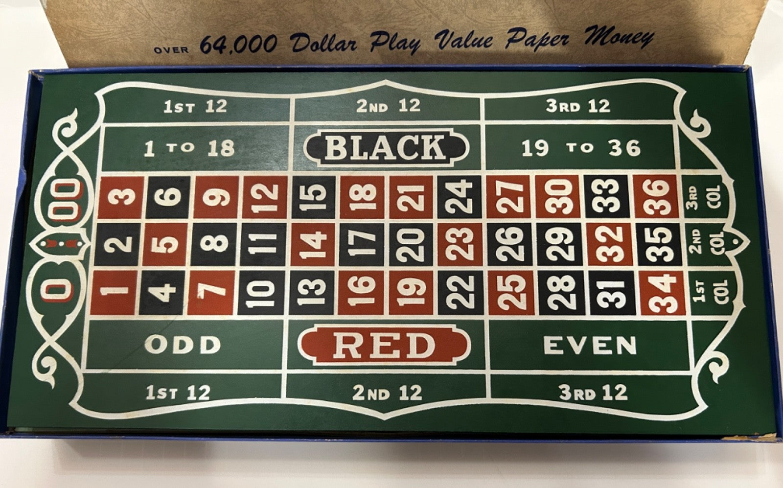 RARE 1950'S VINTAGE ROULETTE FOR FUN CASINO GAME COMPLETE SET  DRUEKE & SONS