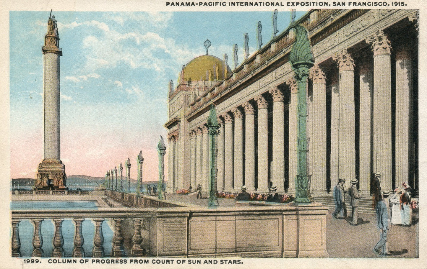 Column Progress Sun Stars Panama Pacific 1915 Exposition San Francisco CA