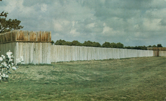 General George Custer Postcard A Likeness Stockade of Fort Kearny Nebraska