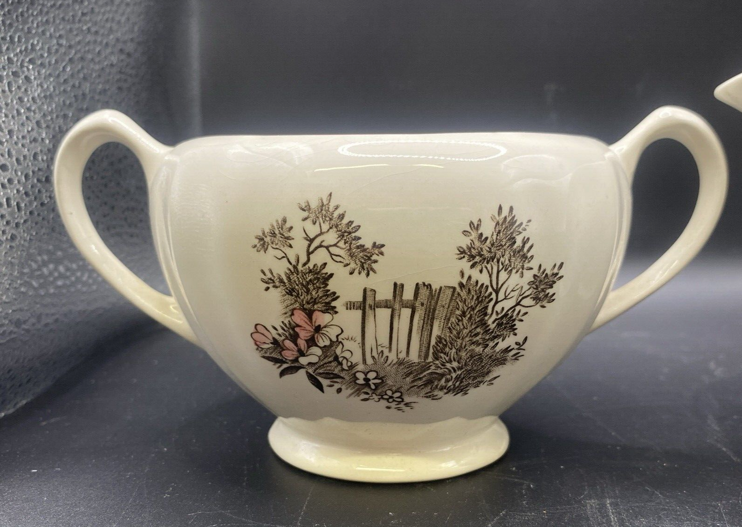 English Staffordshire J & G Meakin Stratford-On-Avon Cream & Sugar