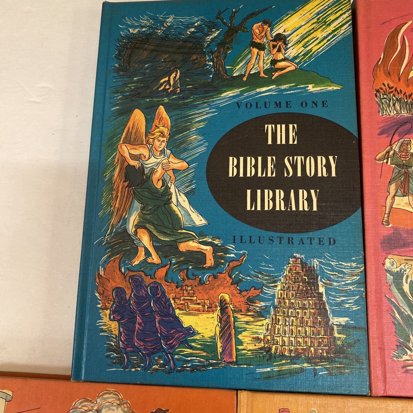 Vintage 1963 The Bible Story Library Illustrated 7 books