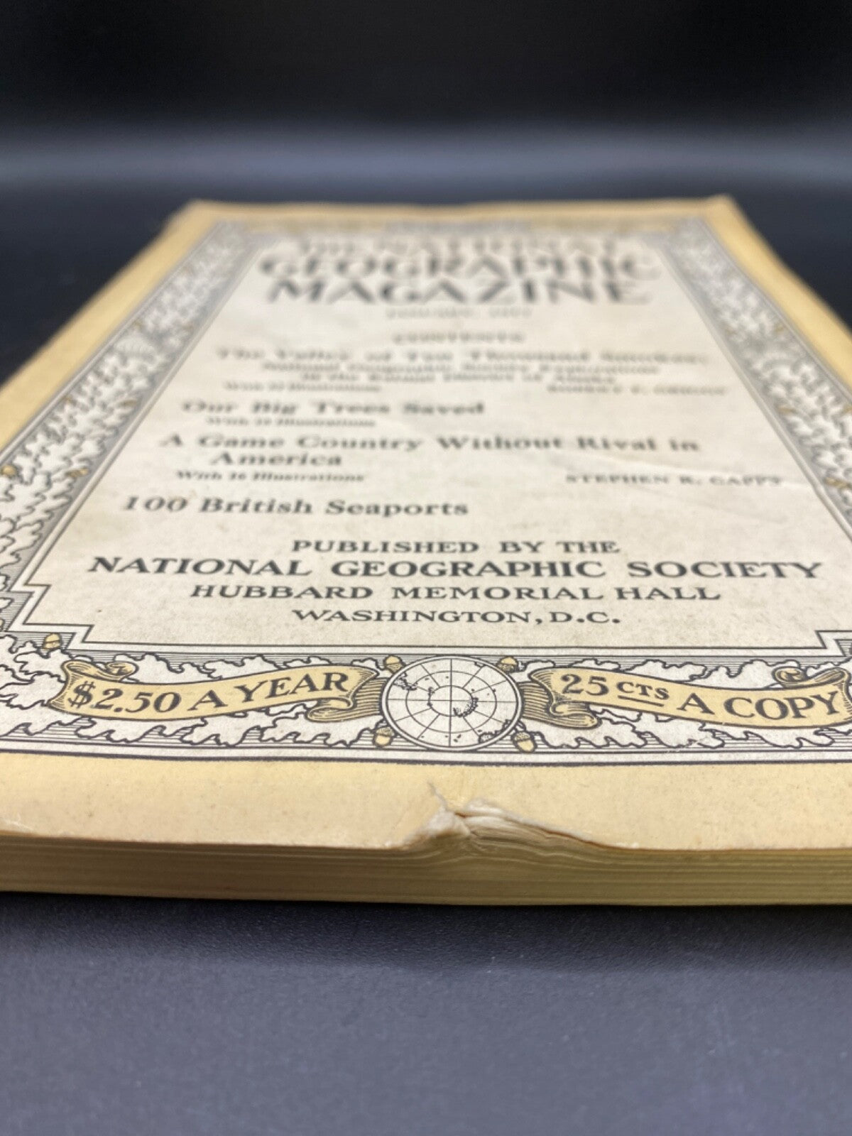 RARE National Geographic-JAN 1917 100 BRITISH SEAPORTS.