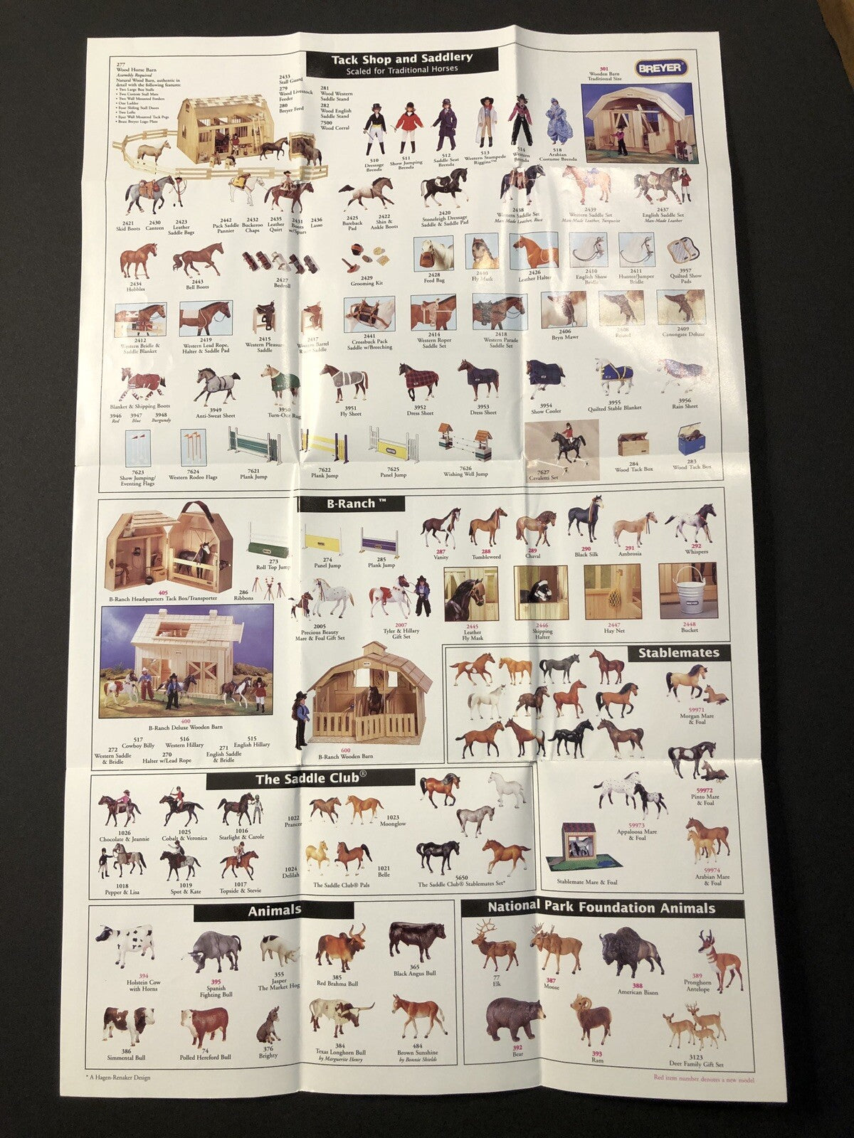 1997 Breyer Animal Creations booklet pamphlet catalog brochure horse statues