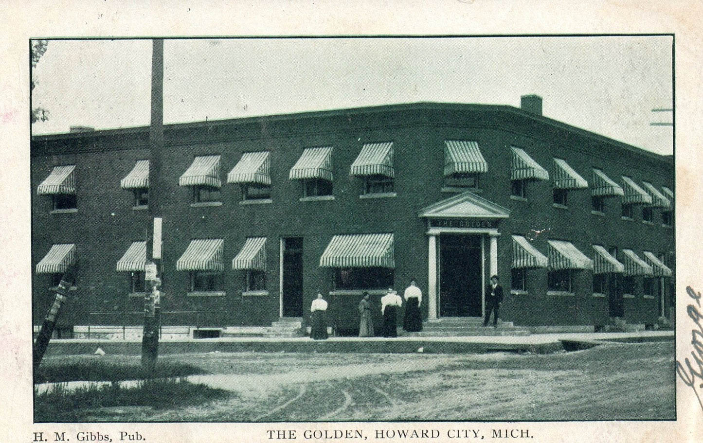 The Golden in Howard City MI Michigan Mich Postcard