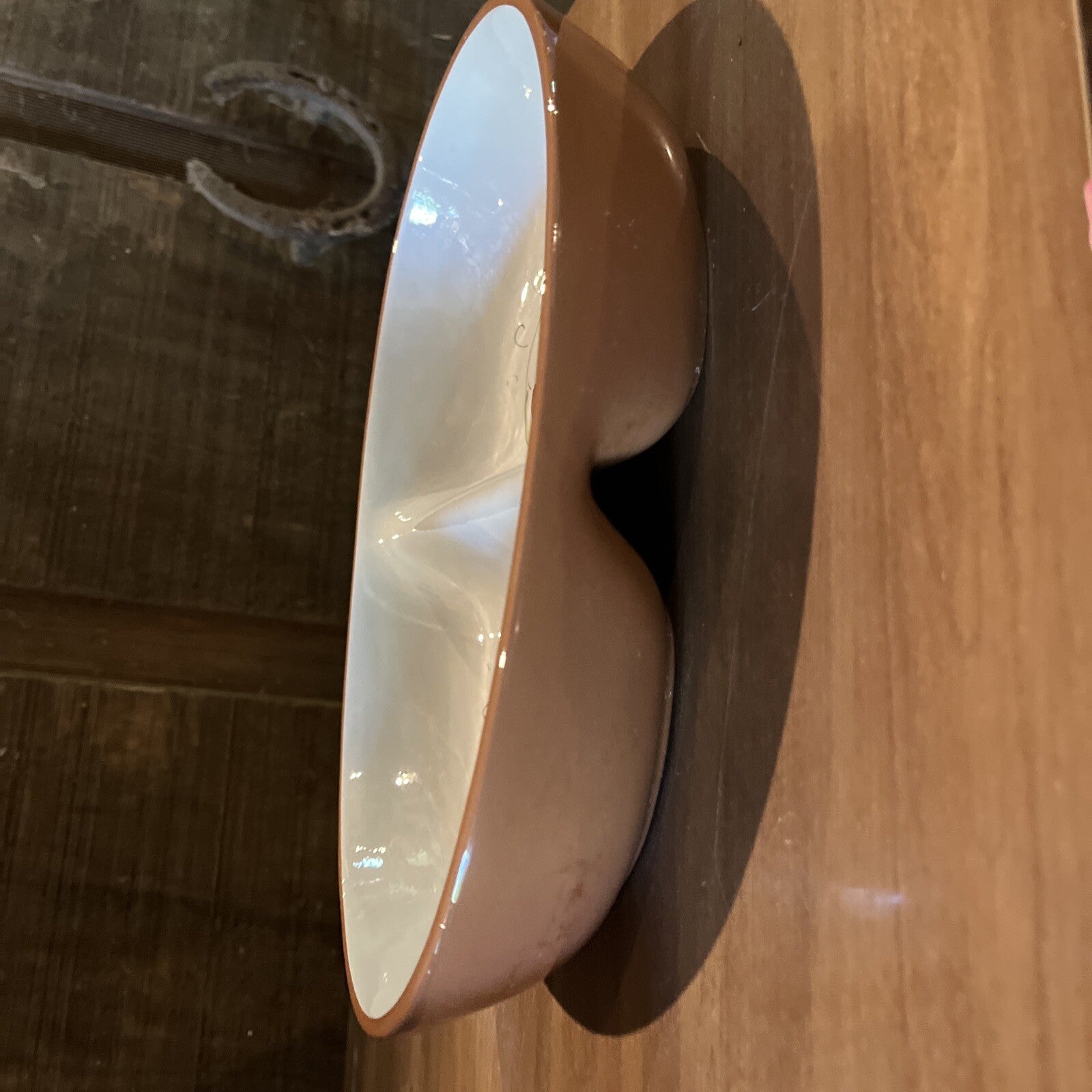 Stangl Pottery GARLAND 10 5/8" Divided Serving Bowl Red White Green Floral EXC.