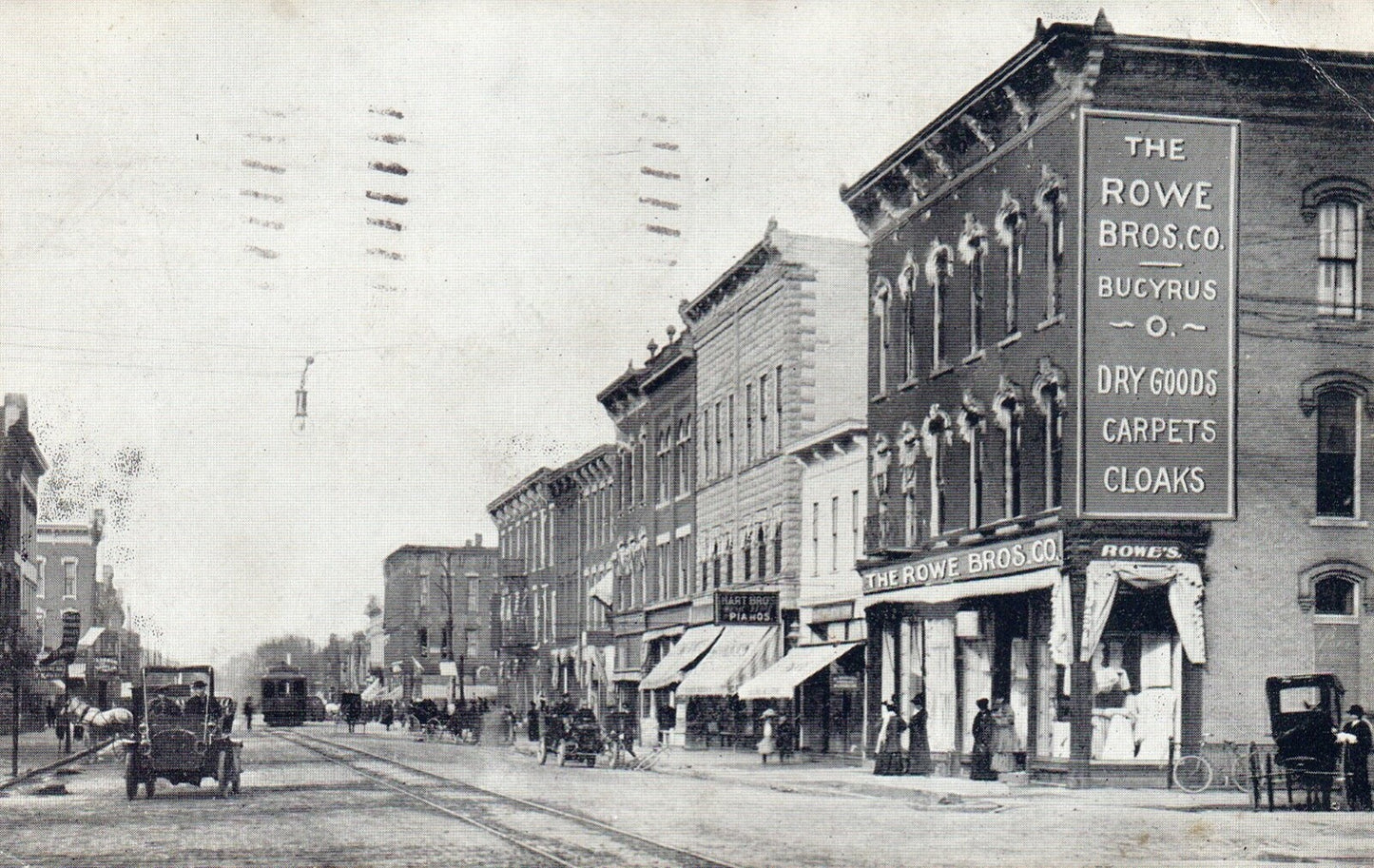 The Town Bros Co. Drygoods Carpets & Cloaks Vintage Bucyrus OH Ohio Postcard