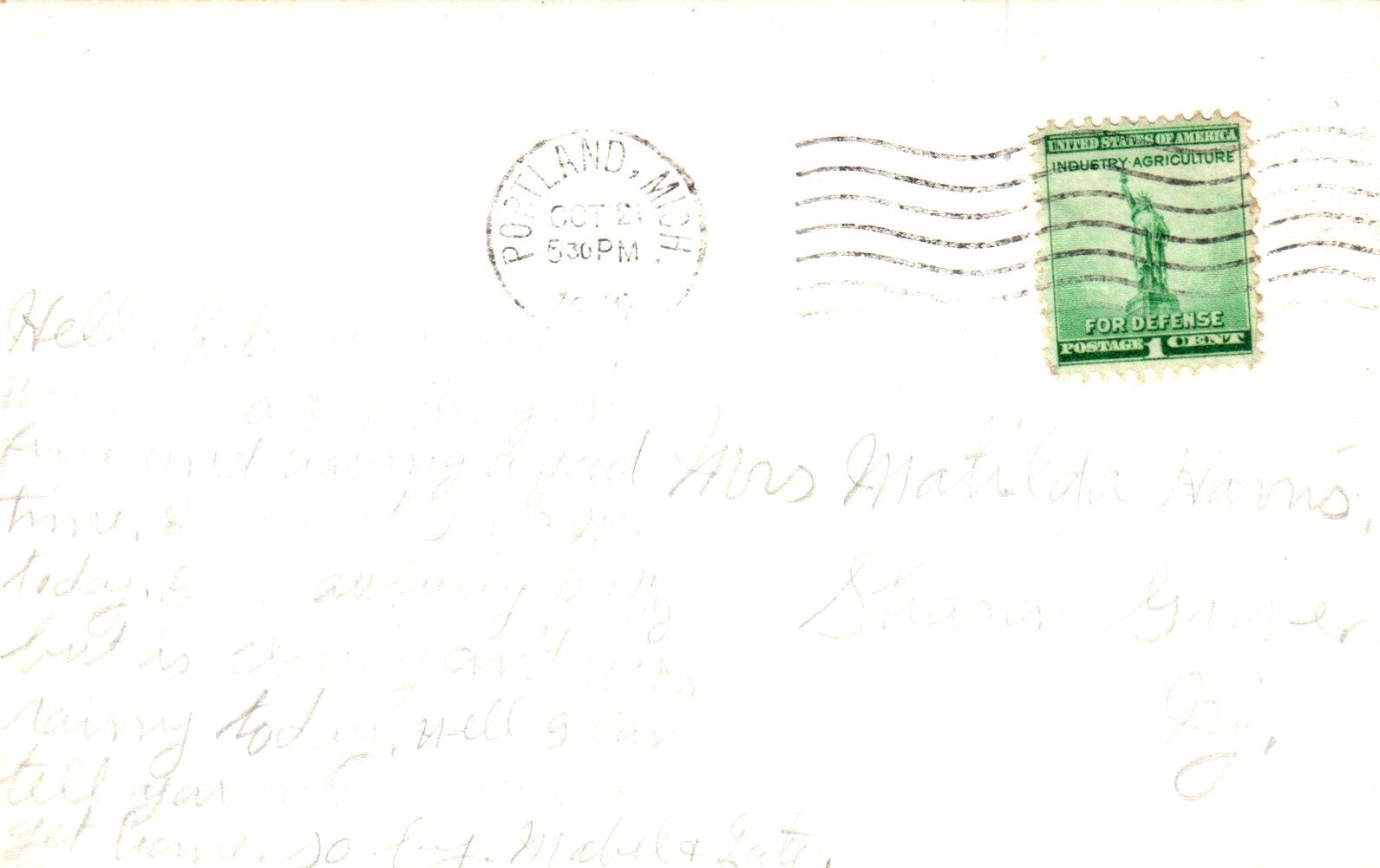 RPPC Old Cars at Portland Manufacturing Co. in Portland Mich Michigan Postcard