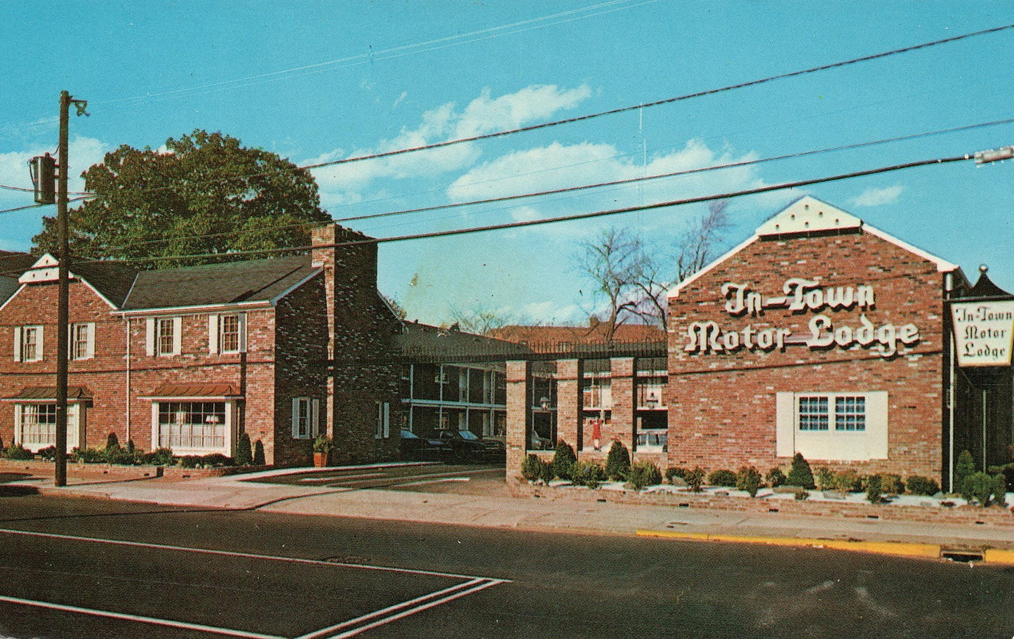 In Town Motor Lodge Orchard Elizabeth New Jersey Motel Postcard