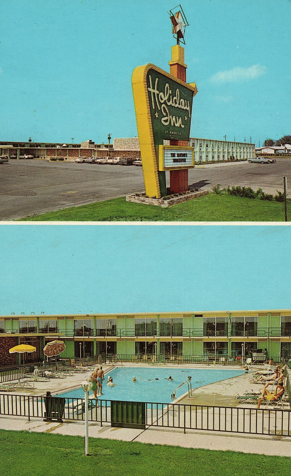 Holiday Inn Bloomington Illinois Hotel Vintage Postcard