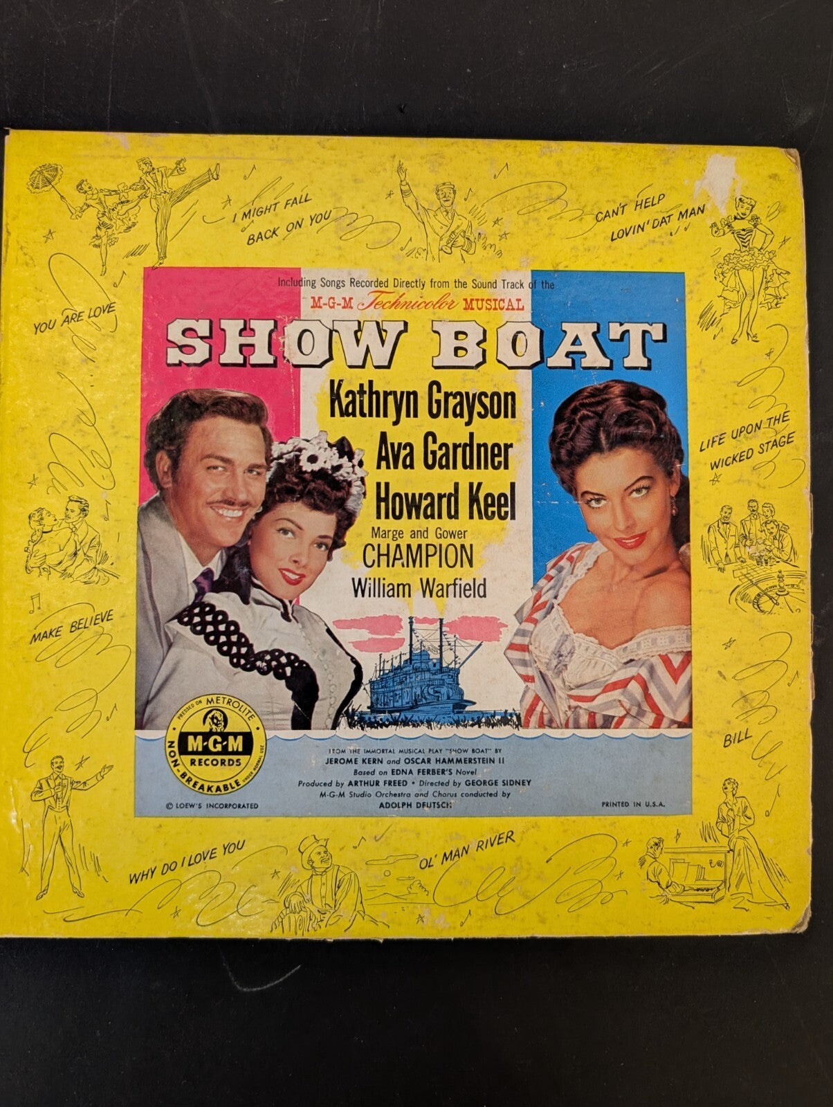 Show Boat Record Set 1951 MGM 78 RPM Original Soundtrack Collection Musical