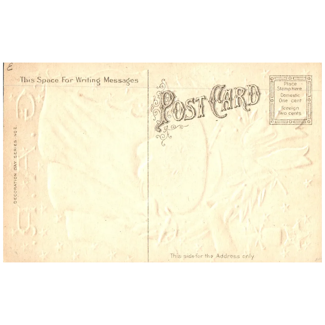 Grand Army Republic To My Comrade GAR Hat American Flag & Sword Vintage Postcard