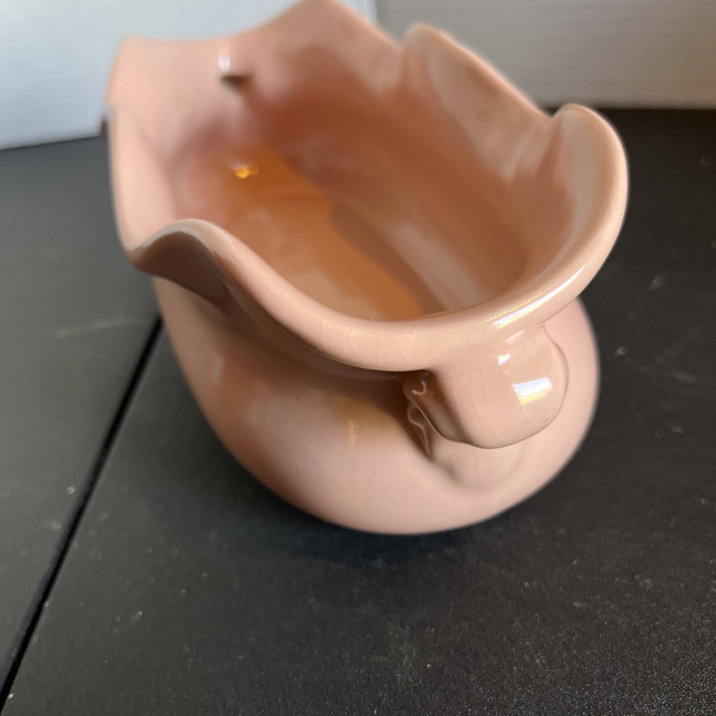 Abingdon USA Pottery Console Bowl with Scalloped Edge #570