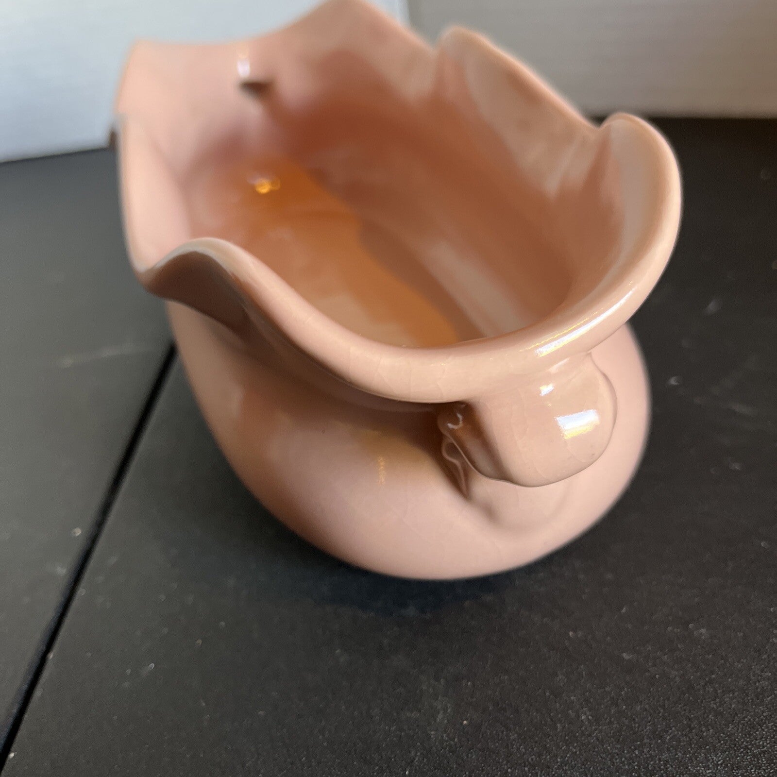 Abingdon USA Pottery Console Bowl with Scalloped Edge #570
