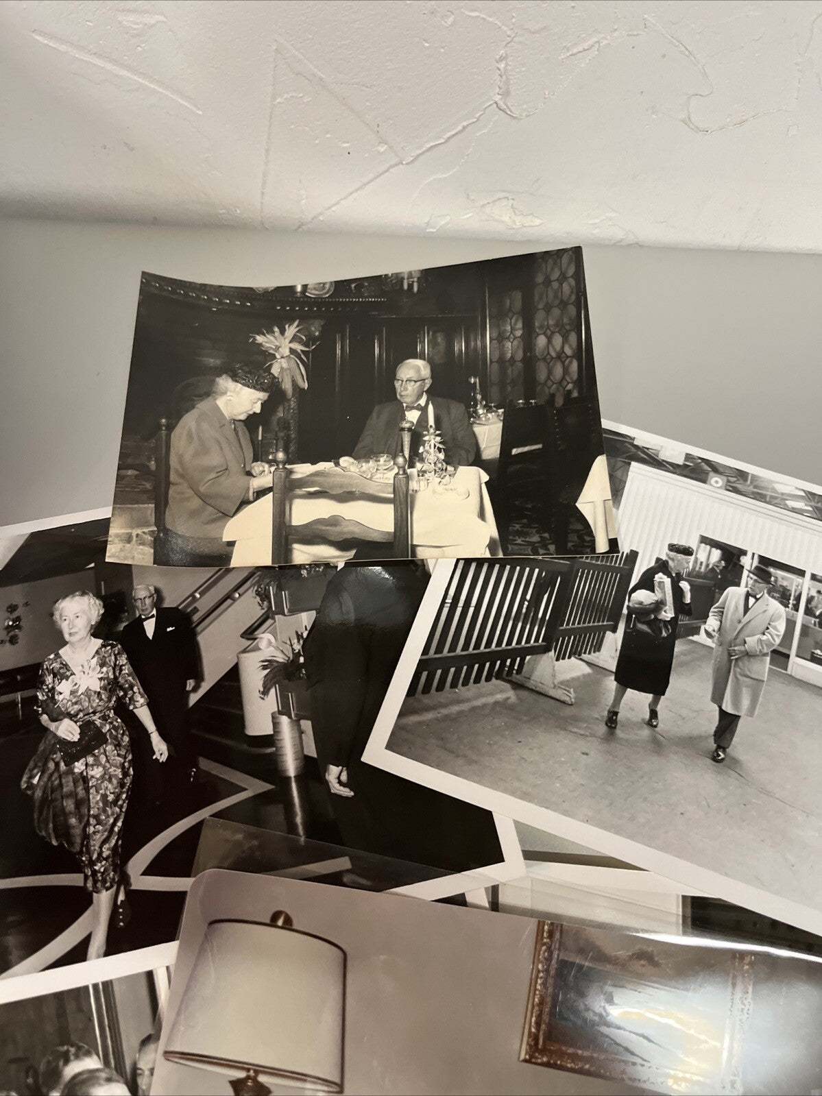 Lot of 12 Old Black & White Photos Vintage Photographs Of The Same People. WHO?