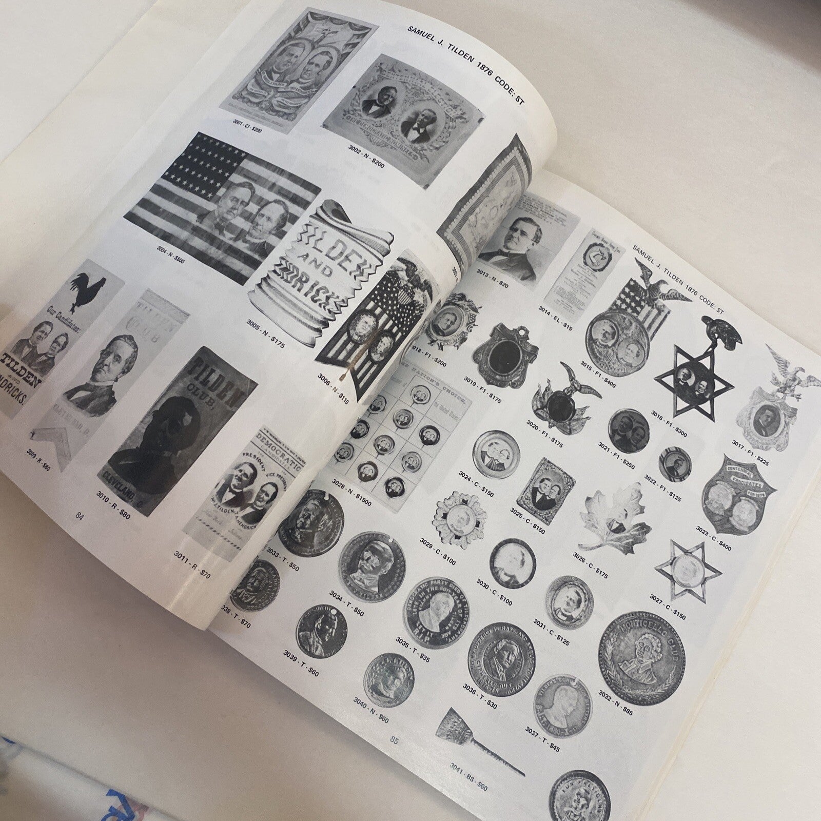 1978 HAKE Book 3 1789-1916 Political buttons Price Guide Book