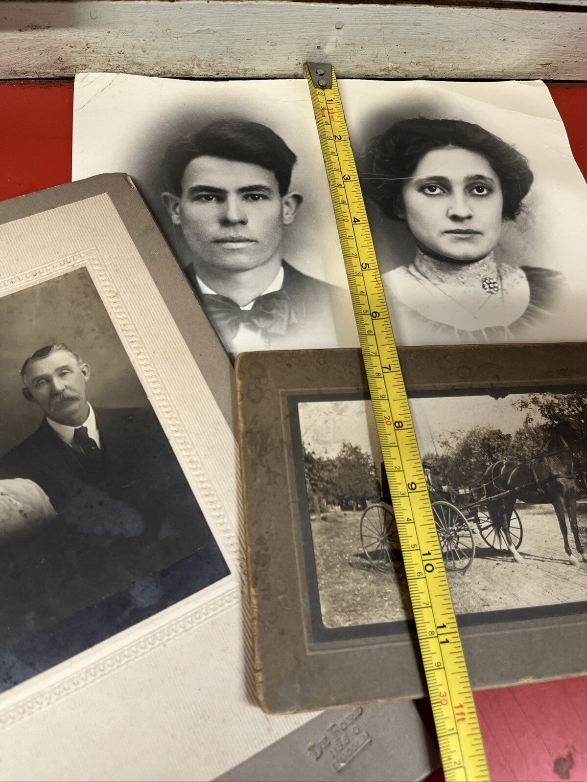 ANTIQUE 1900's ORIGINAL PEOPLE  PHOTO LOT - 3