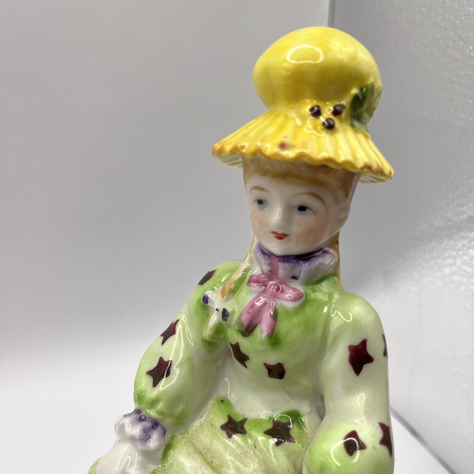 Vintage Hand Painted Lady Soaking Feet  Figurine ARDALT Made in Japan