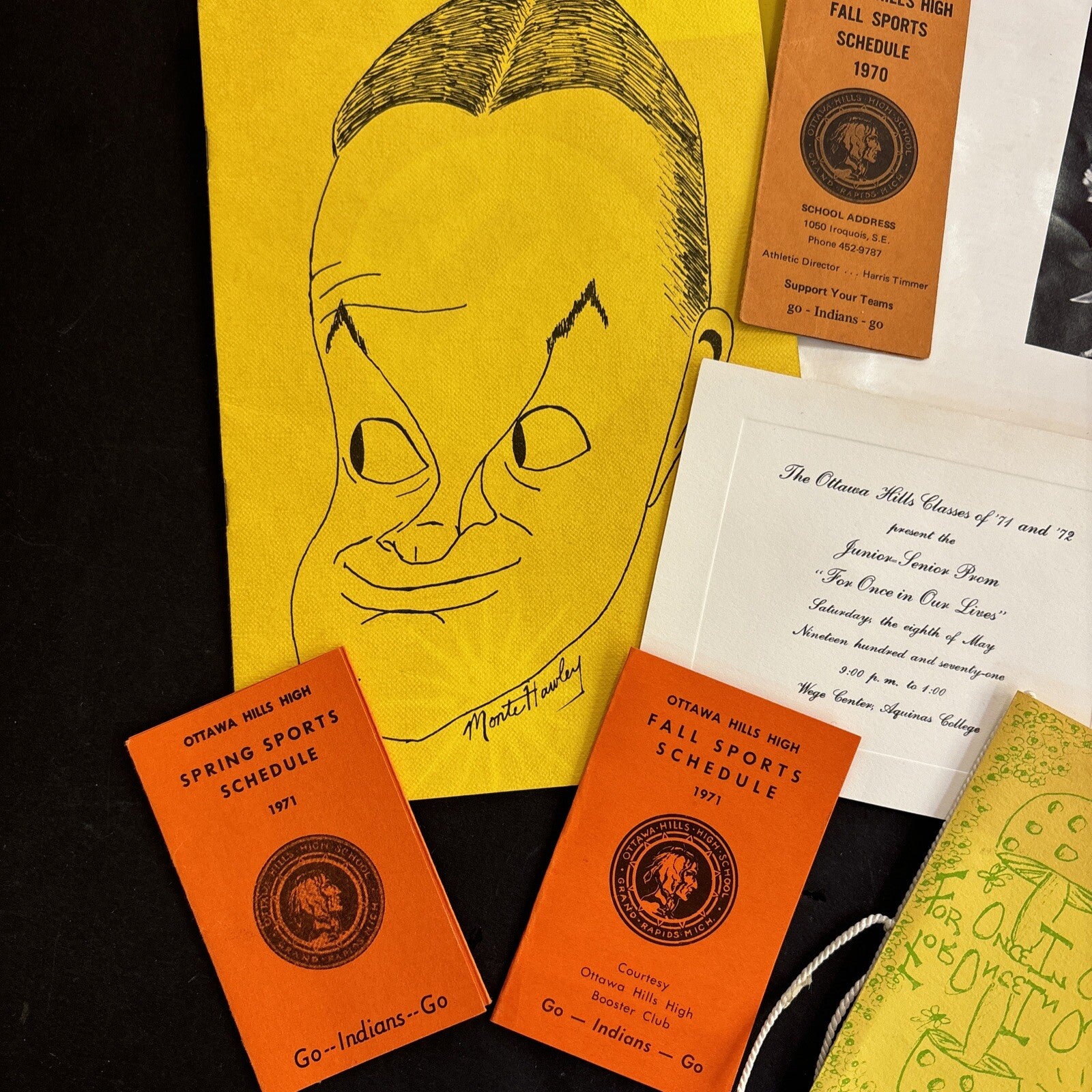 Early 1970s Ottawa Hills School Grand Rapids MI Mich Ephemera Theatre Sports