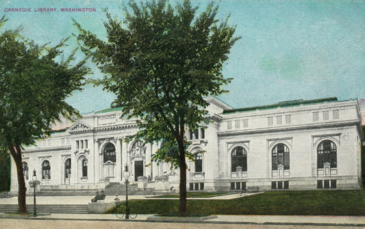 Carnegie Library 632 Washington Postcard WA
