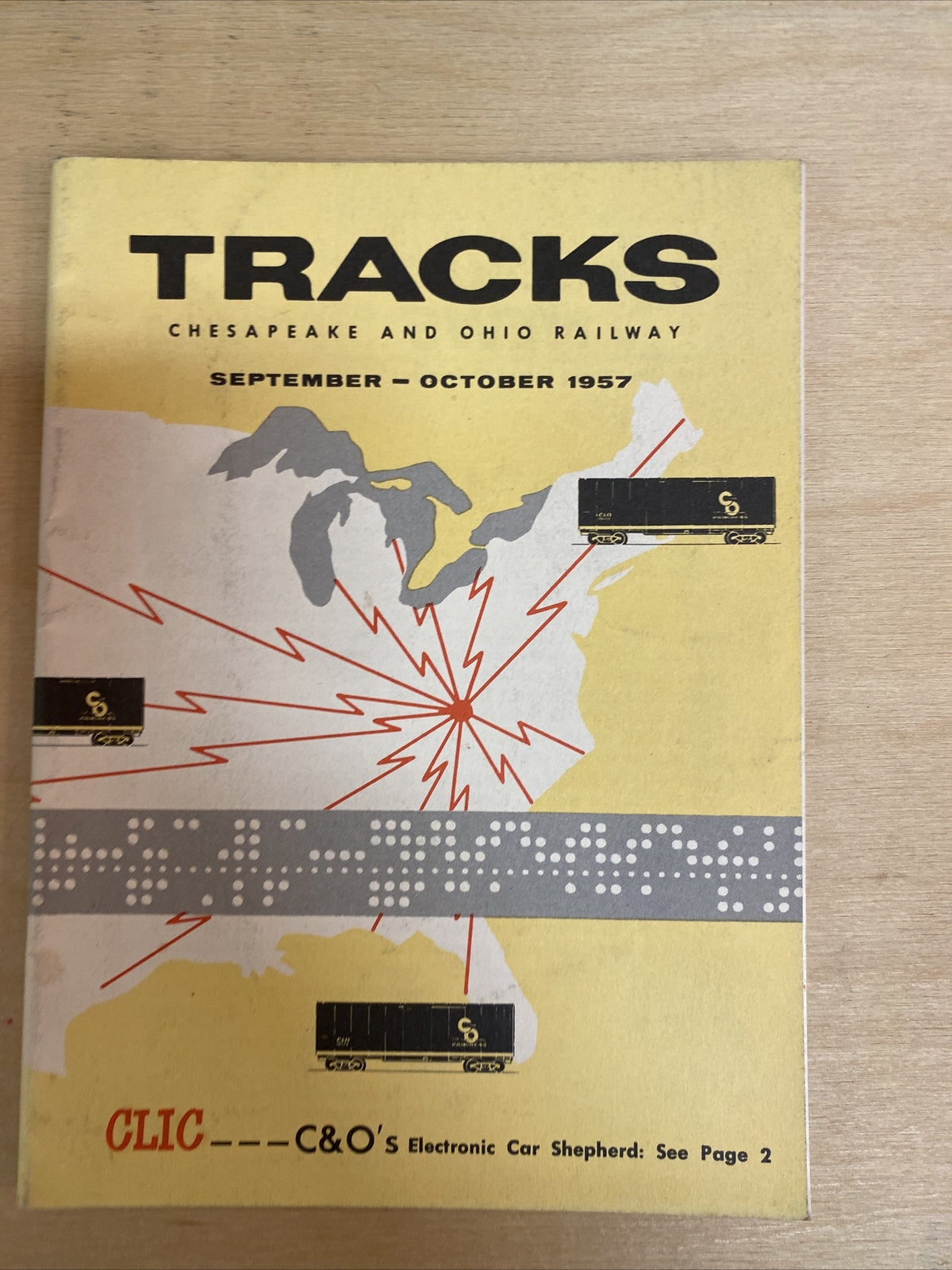 September October 1957 TRACKS MAGAZINE CHESAPEAKE & OHIO RAILROAD RR TRAINS  