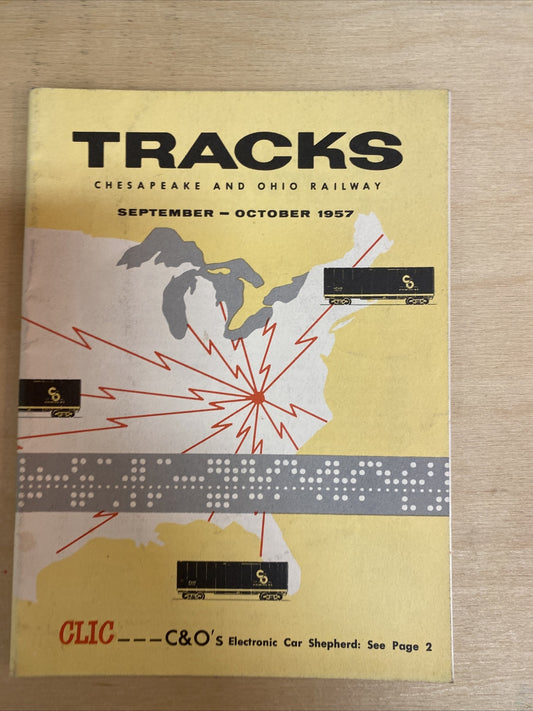 September October 1957 TRACKS MAGAZINE CHESAPEAKE & OHIO RAILROAD RR TRAINS  